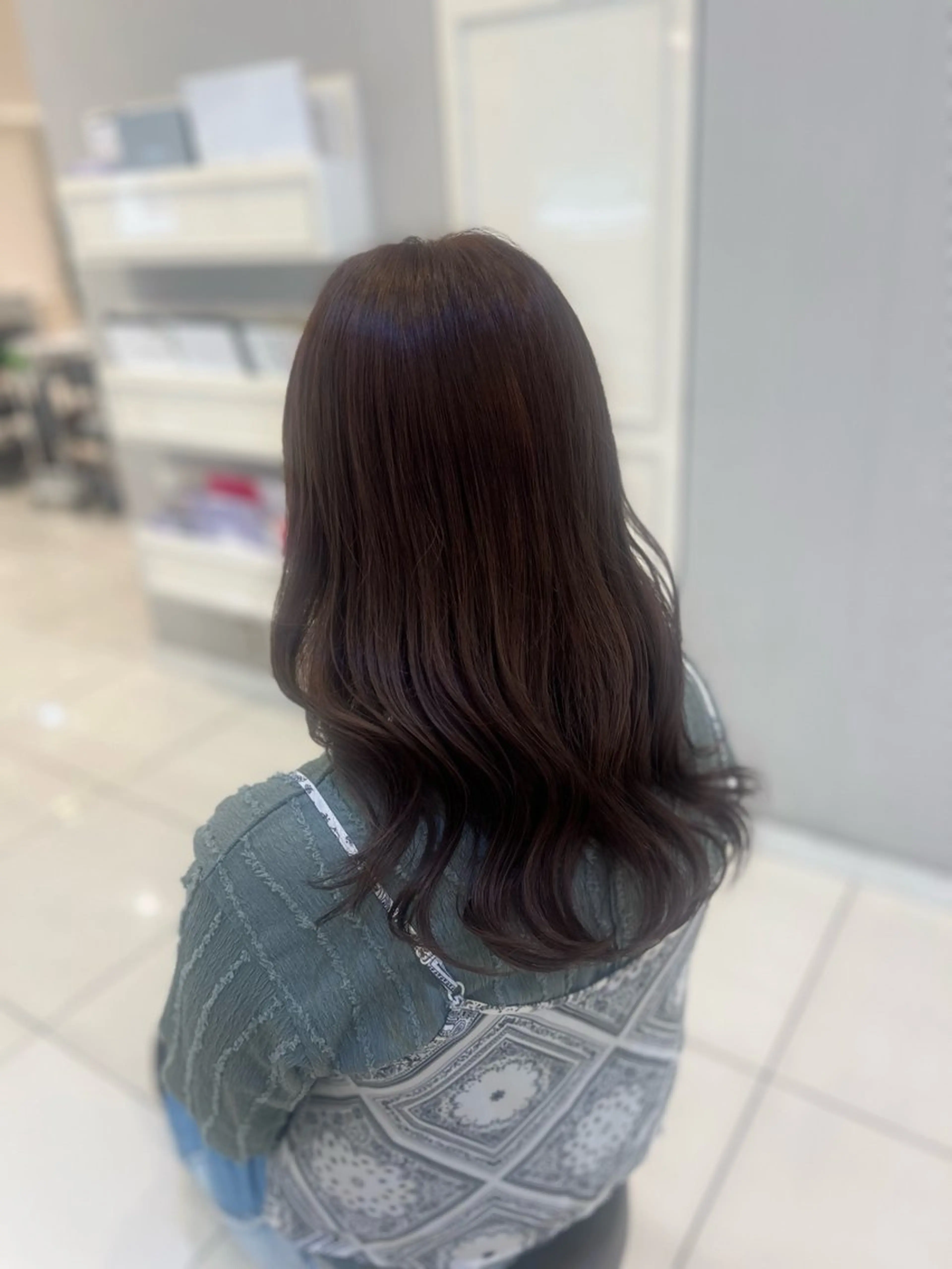 セミロング カラー ブリーチ Ash 銀座店所属・銀座/カラー 🎀momo🎀のヘアスタイル