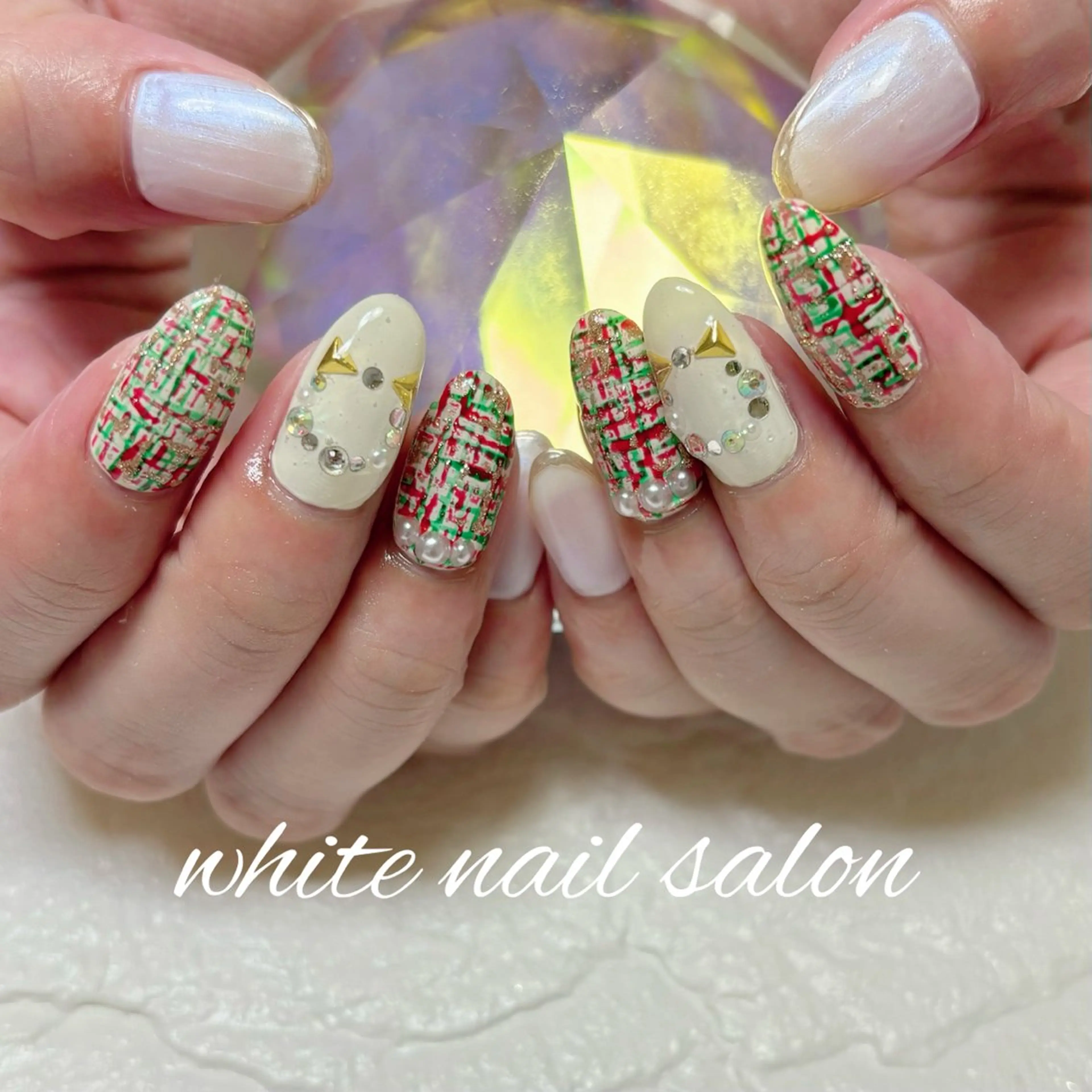ネイル フットネイル ハンドネイル white nail salonのネイルデザイン
