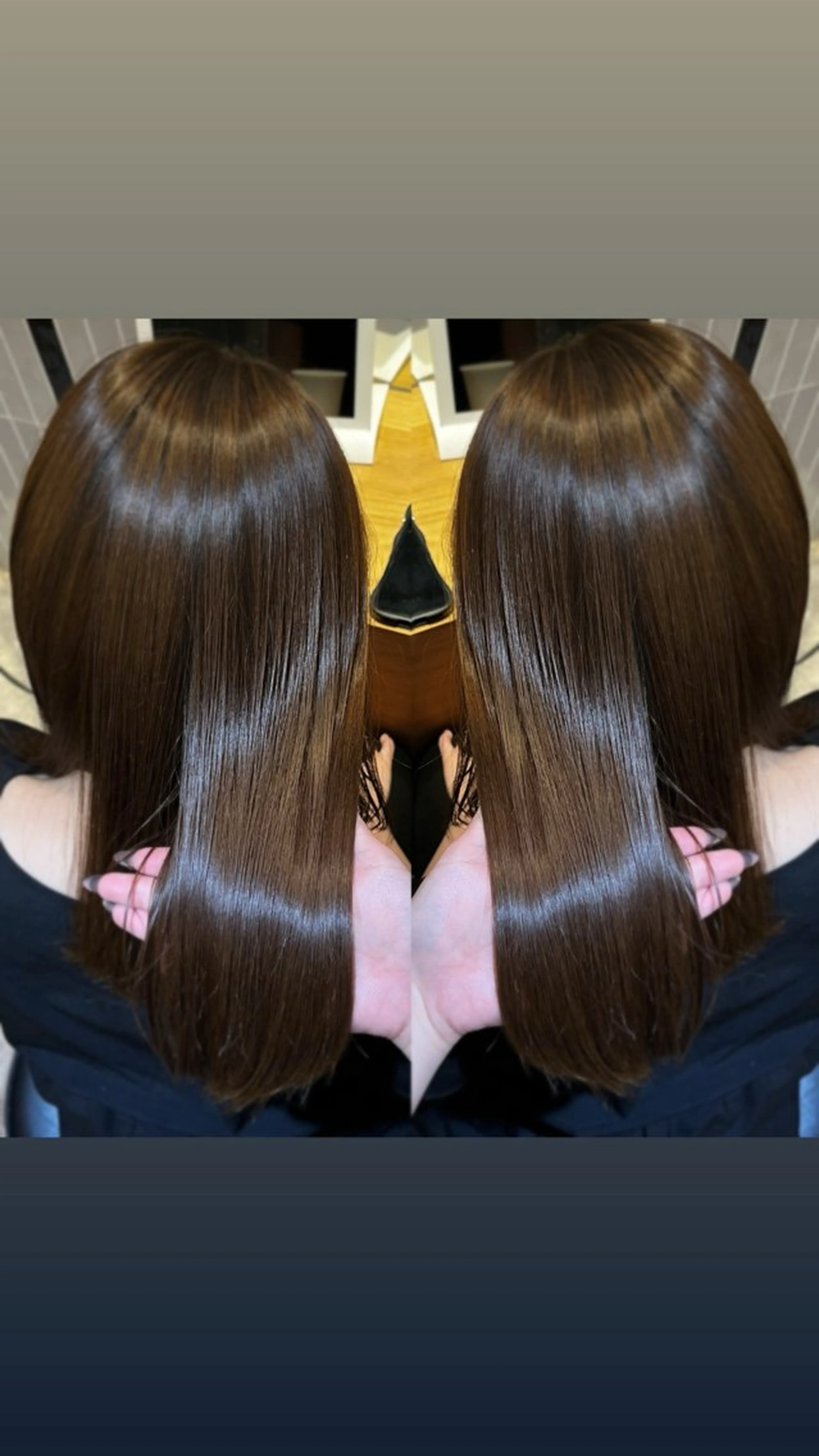 ロング カラー 髪質改善 ヘアカラー トリートメント ラフィスヘアードープ所属・👑髪質改善wカラー /ハイトーン/アユカのヘアスタイル