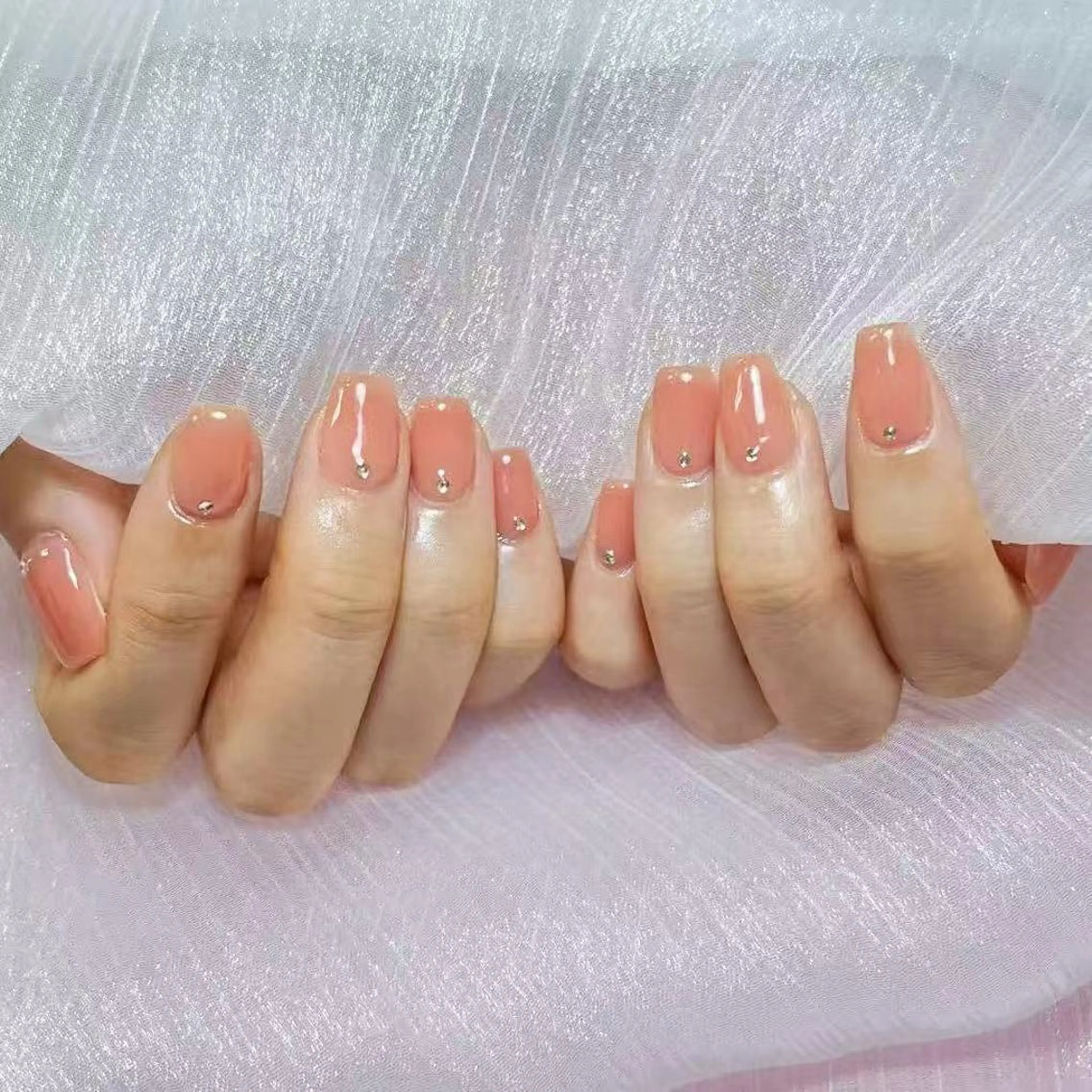 ネイル アートネイル オーロラネイル ガーリー キラキラネイル 韓国ネイル ハンドネイル diamond ♥のネイルデザイン