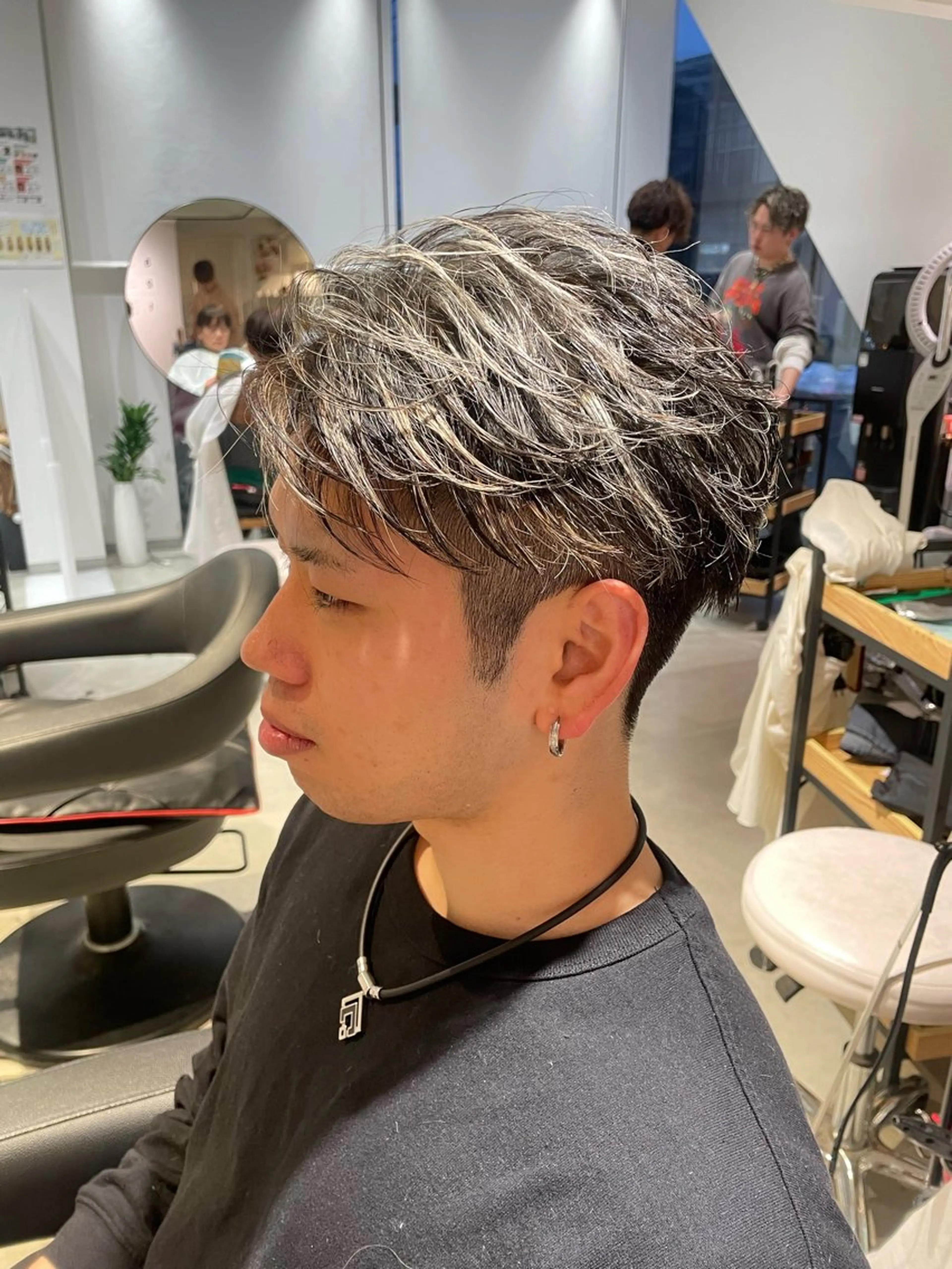 ショート カラー メンズ メンズメッシュ メッシュ lumier juriaのヘアスタイル