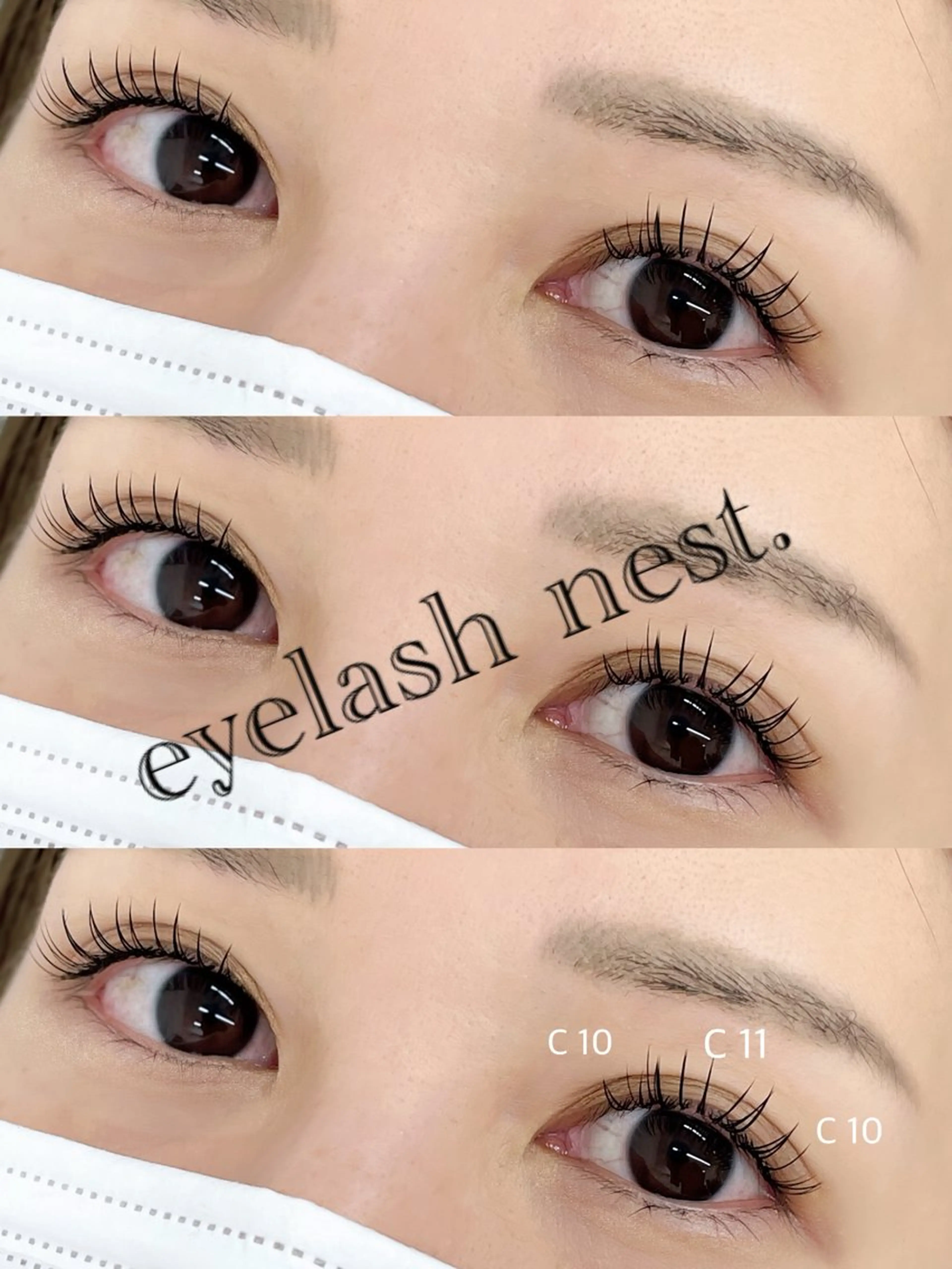 マツエク・マツパ フラットラッシュ マツエク intime内nest.所属・🤍nest. エリ🤍のマツエク・マツパデザイン