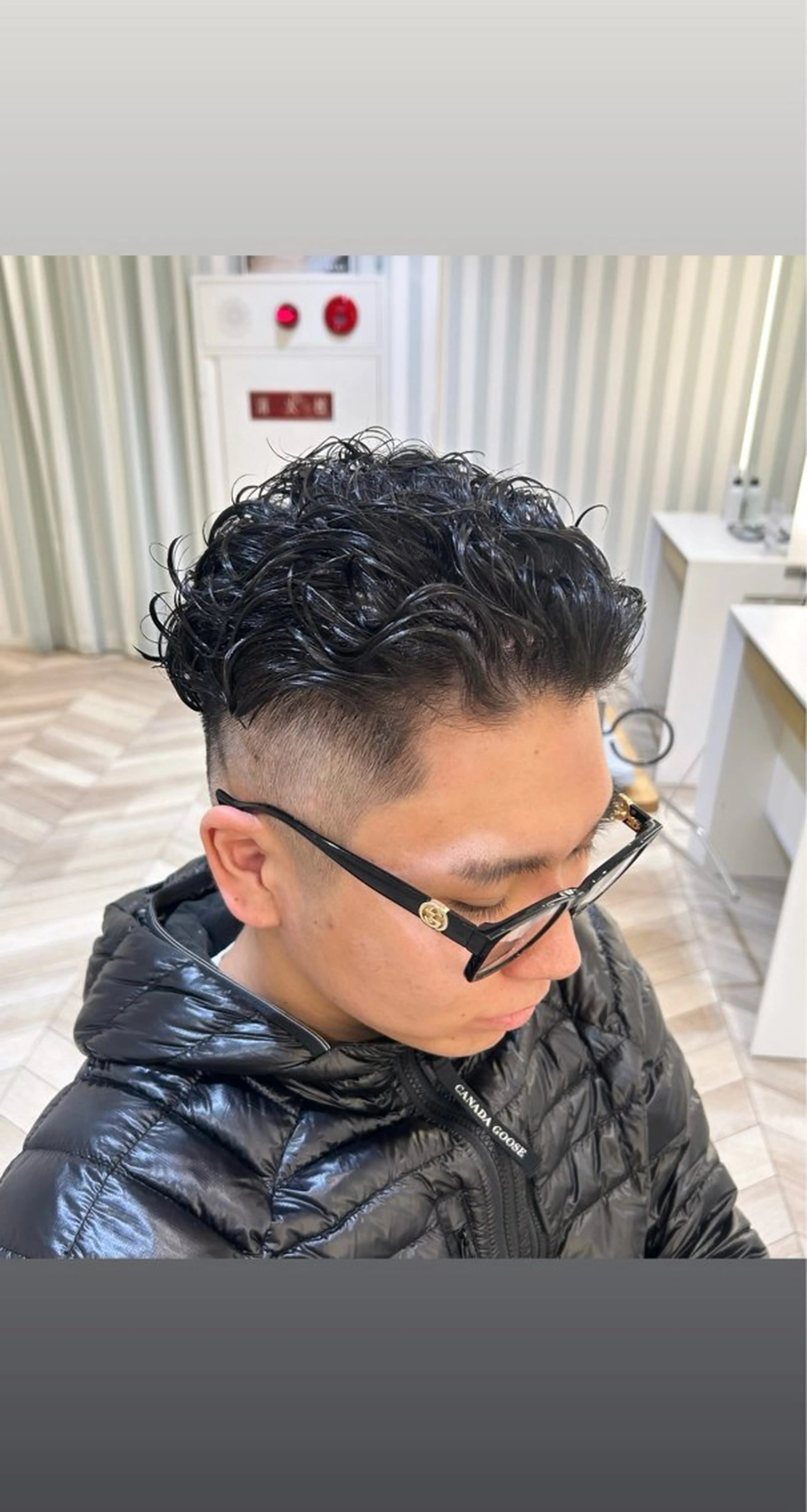 パーマ メンズ オールバック メンズパーマ カット パーマ NYNY 🌺Ruiのヘアスタイル