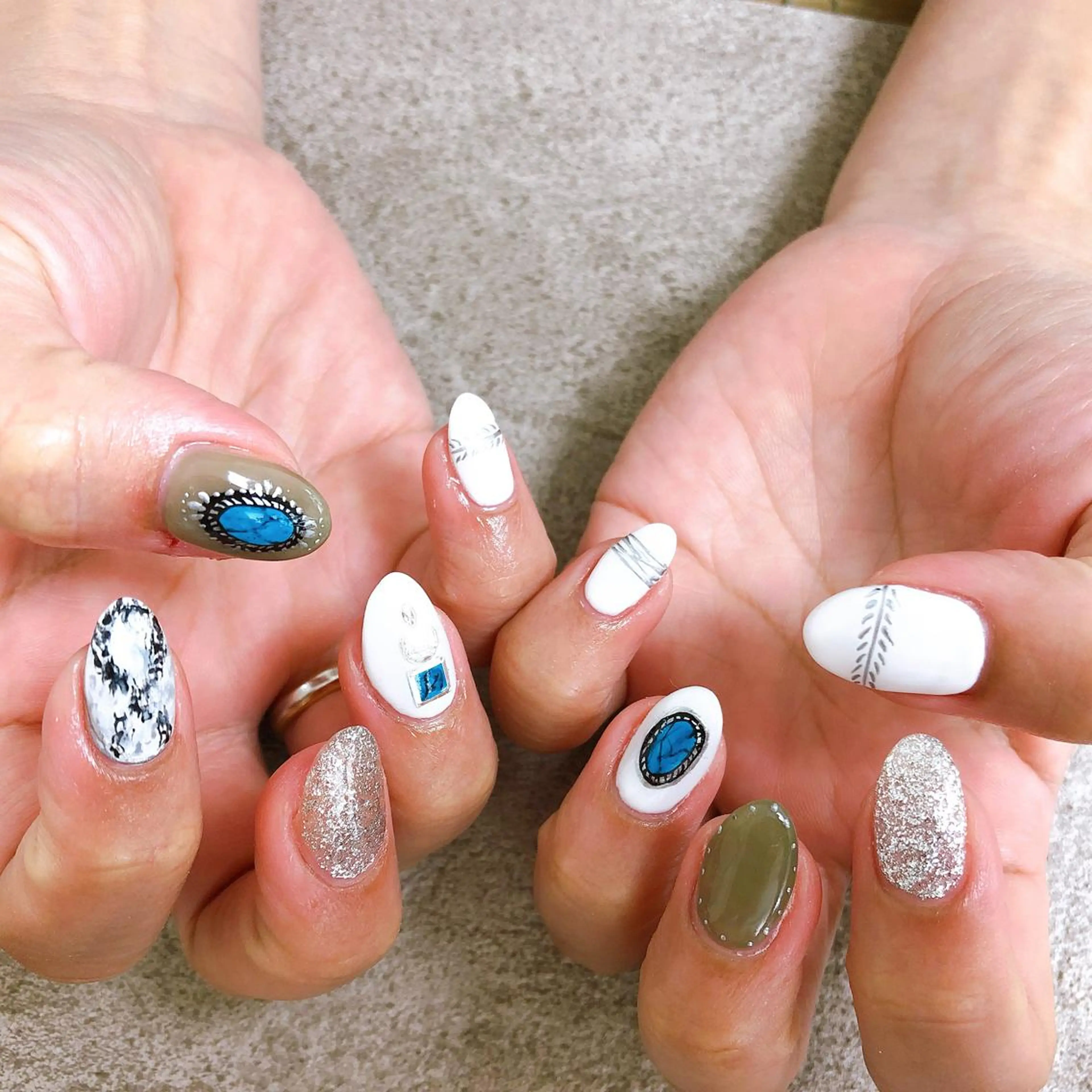 ネイル 夏ネイル kiki nail 二子玉川のネイルデザイン