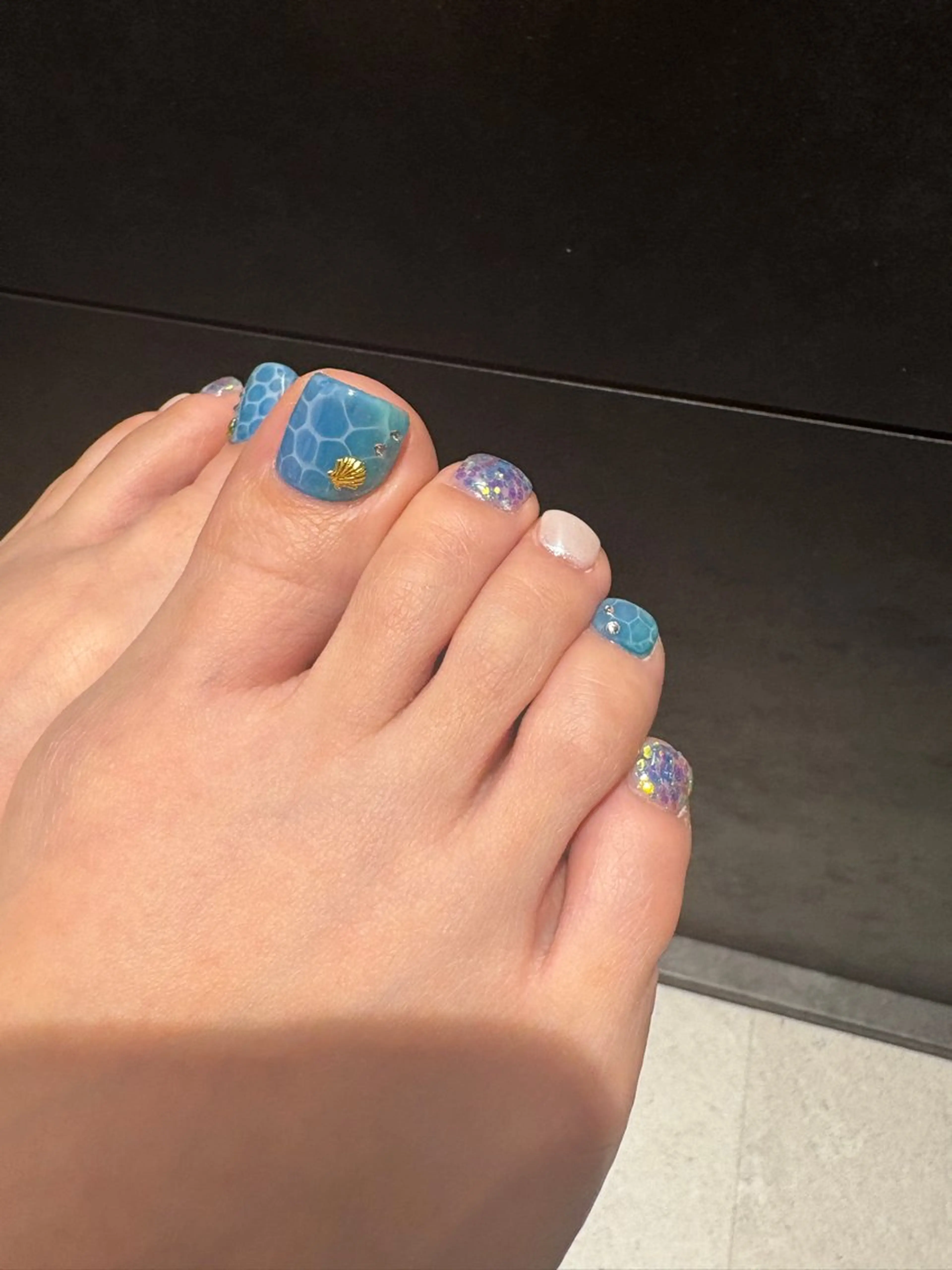 フリーデザインネイル💅🏻オフ無しの写真