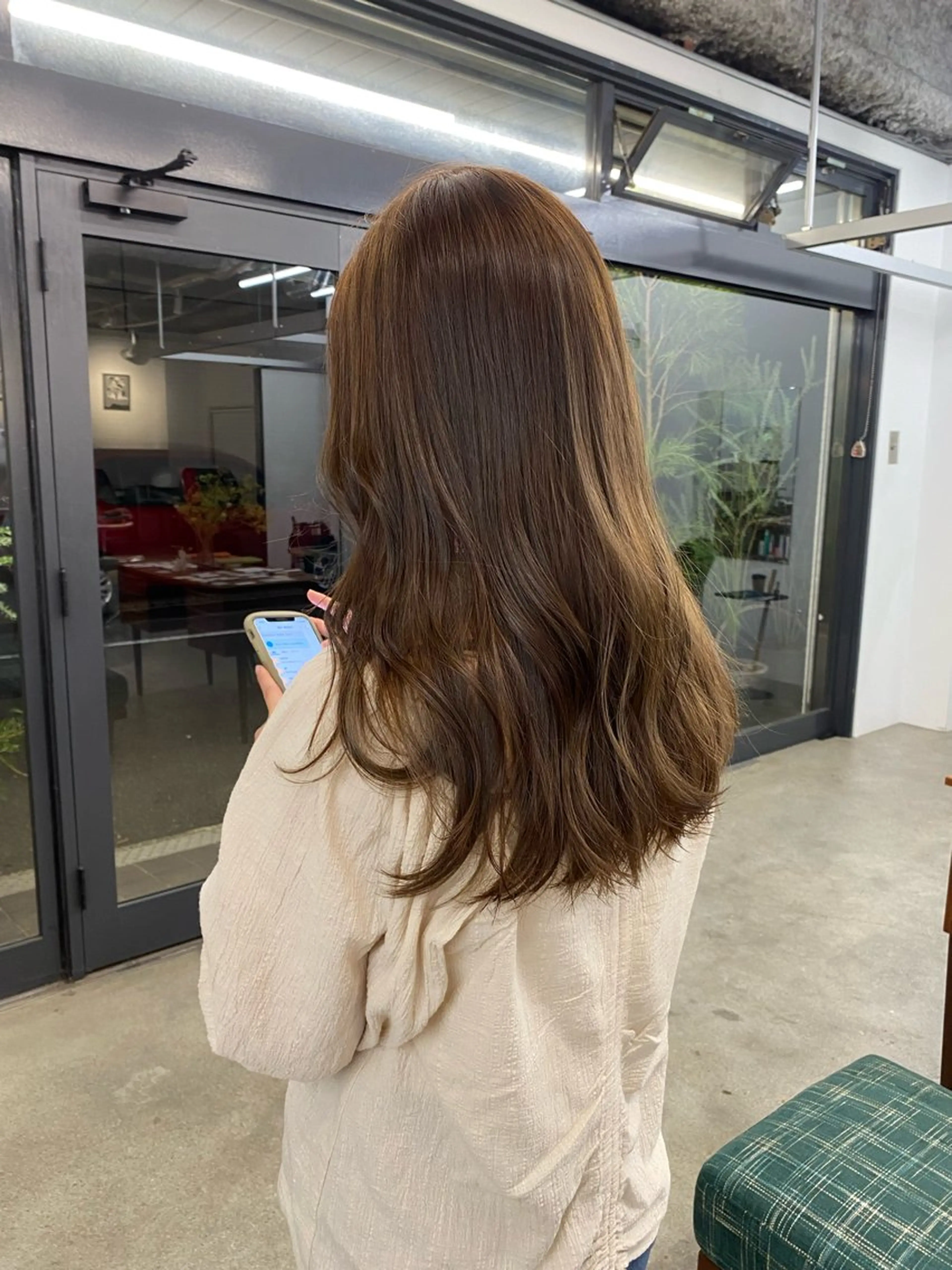 ロング カラー ベージュカラー ブリーチ ブリーチなしカラー カット ヘアカラー 顔周りカット/透明感 カラー/rioのヘアスタイル