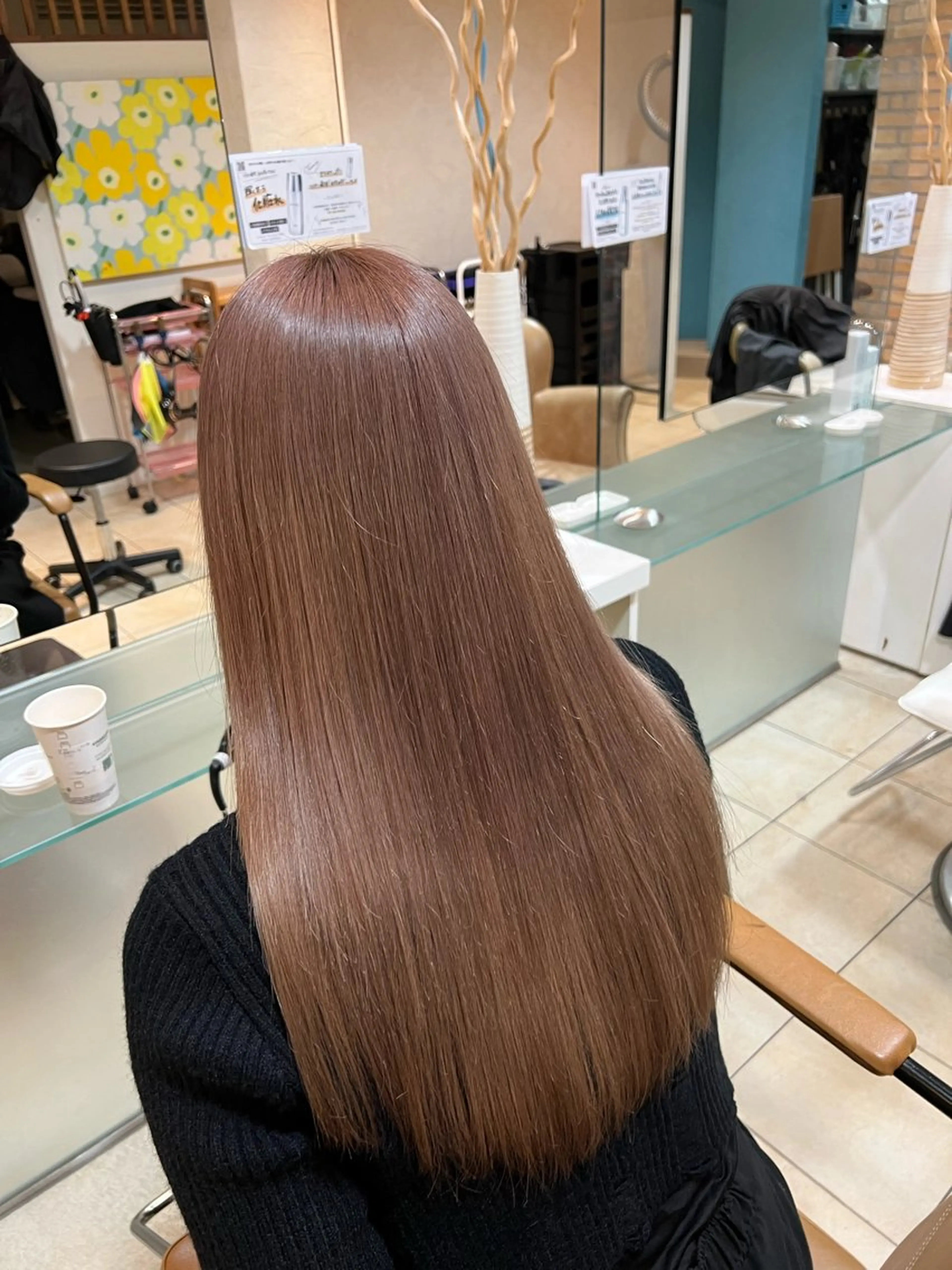 ロング カラー カット ヘアカラー トリートメント 竹添 有梨沙のヘアスタイル