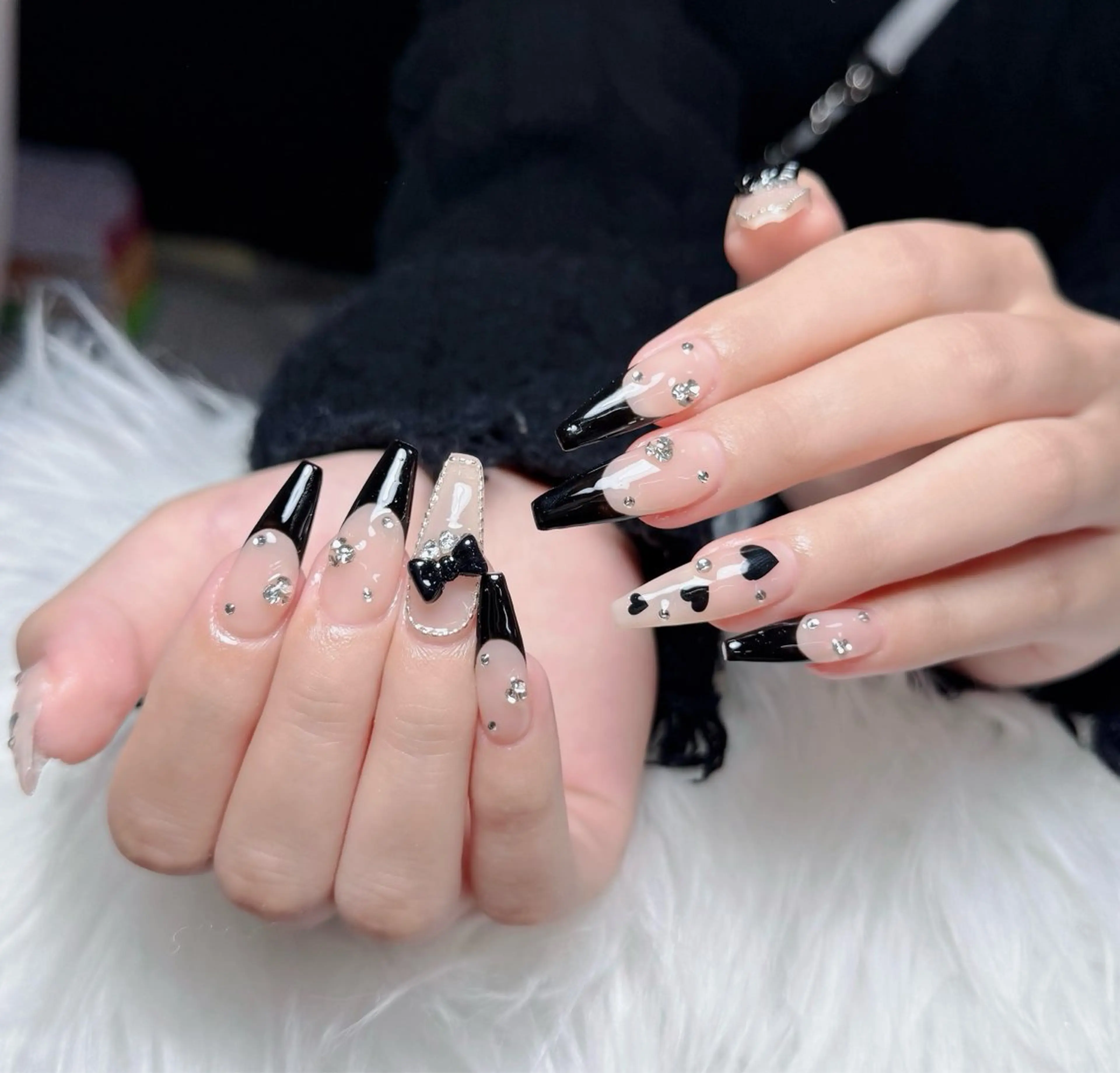 ネイル アートネイル フレンチネイル ジェルネイル 韓国ネイル マグネットネイル ハンドネイル Lenie Nail Okuboのネイルデザイン