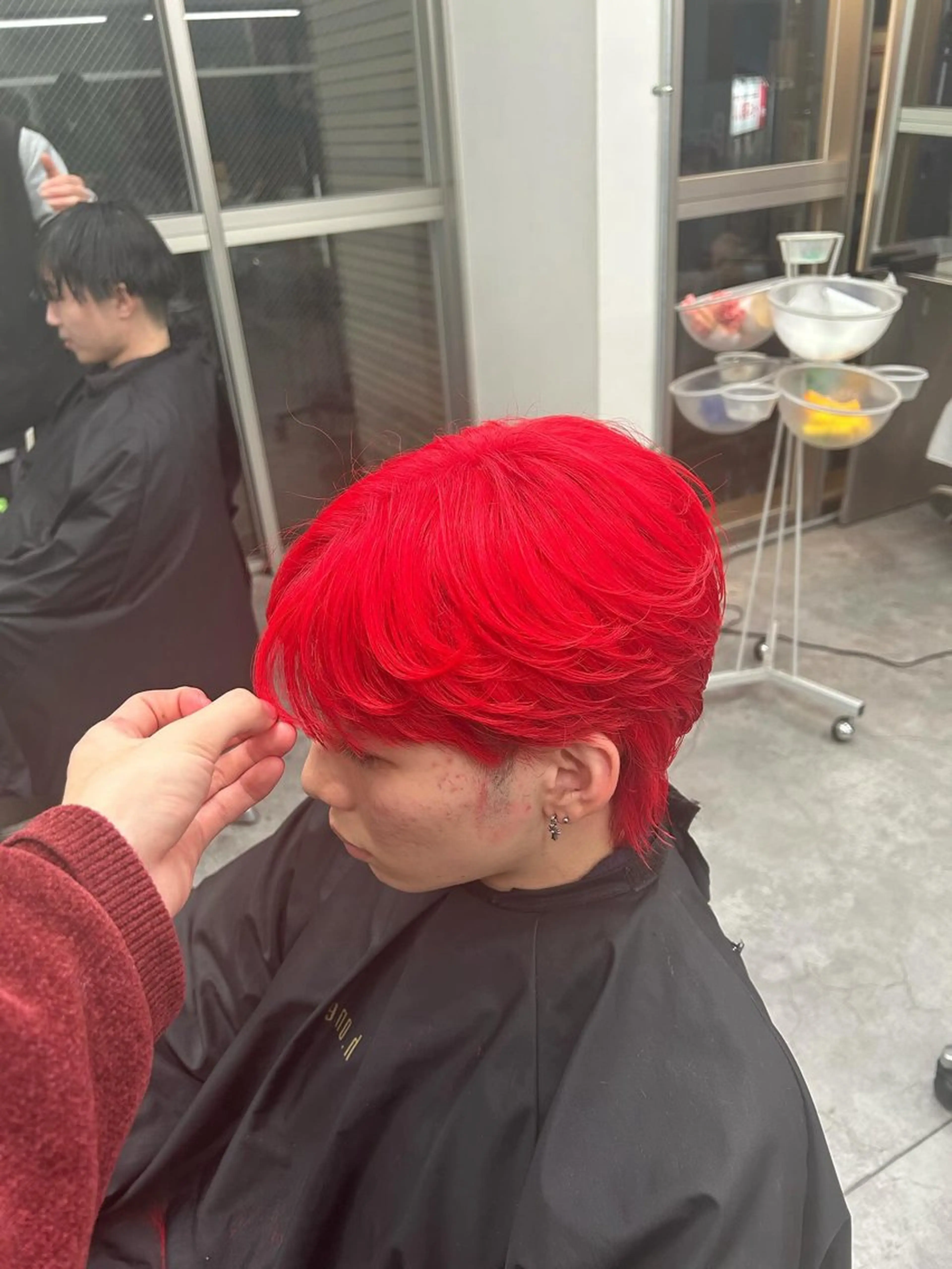 カラー メンズハイトーン 北斗💍レイヤーのヘアスタイル