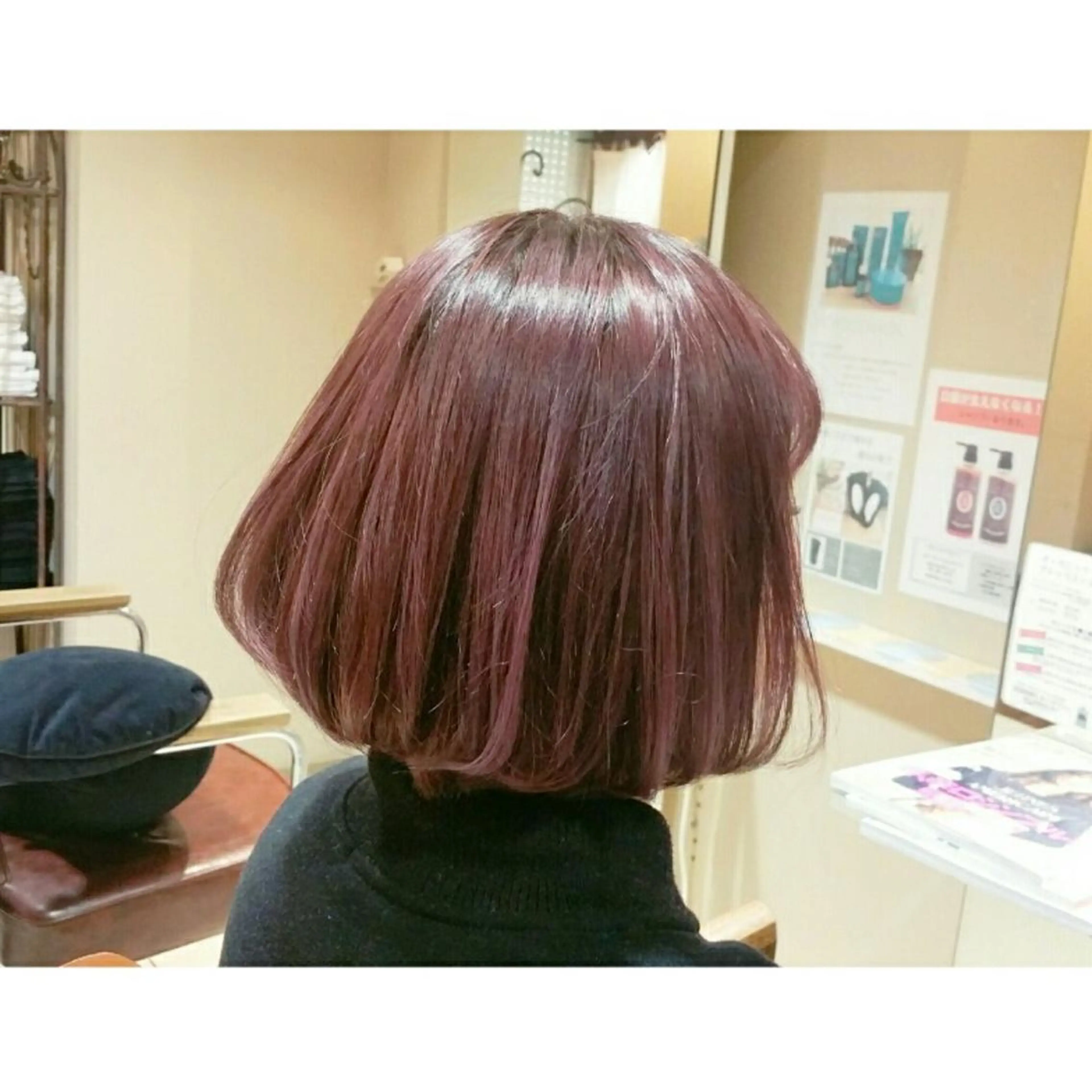 ミディアム カラー イルミナカラー ボブ カット ヘアカラー トリートメント ショートヘア💫 ハイトーン西田拓馬のヘアスタイル