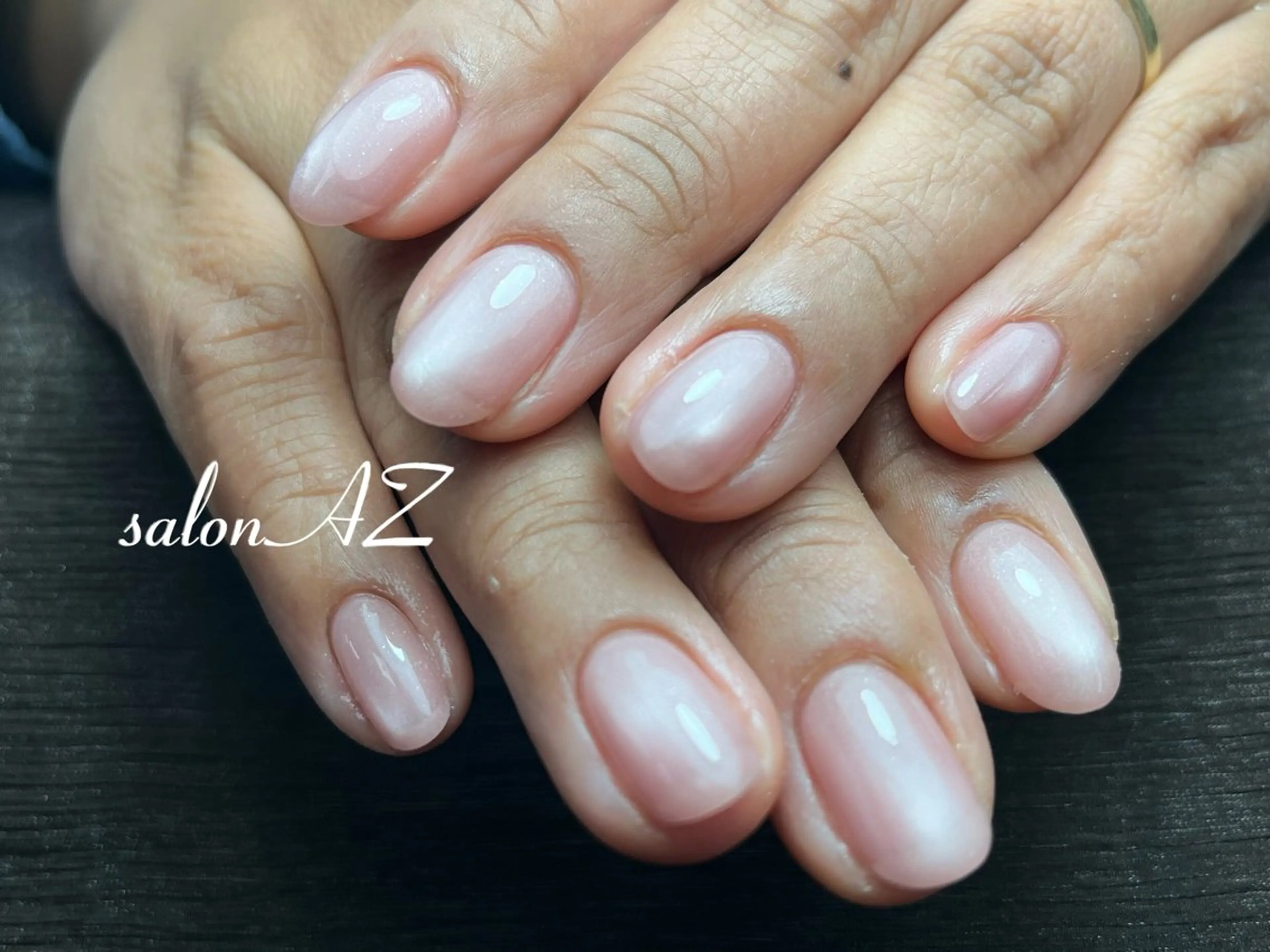 ネイル 桜ネイル 長さ出し フットネイル フレンチネイル ジェルネイル salon AZのネイルデザイン