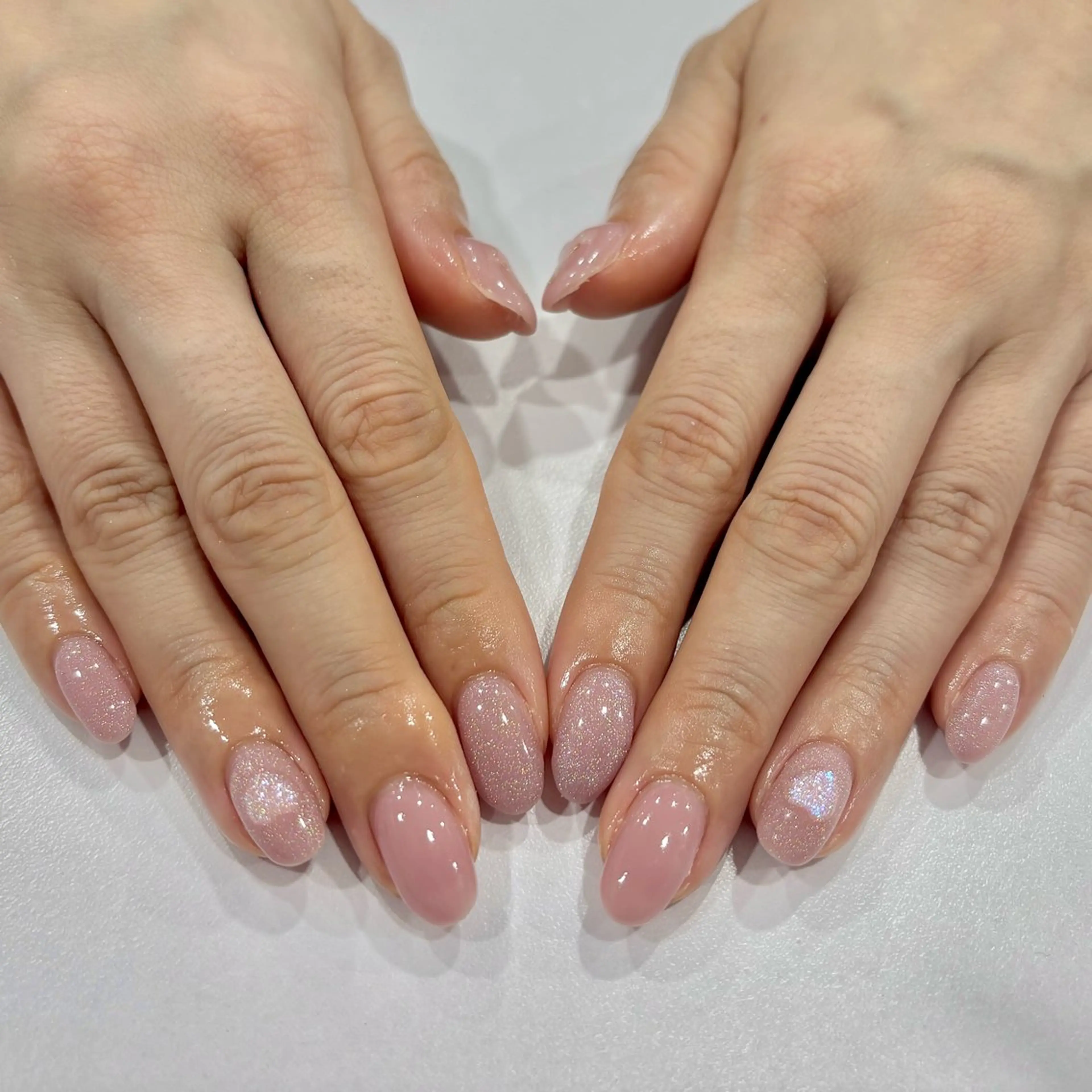 ネイル アートネイル ピンク アンリッシュ池袋 小泉のネイルデザイン