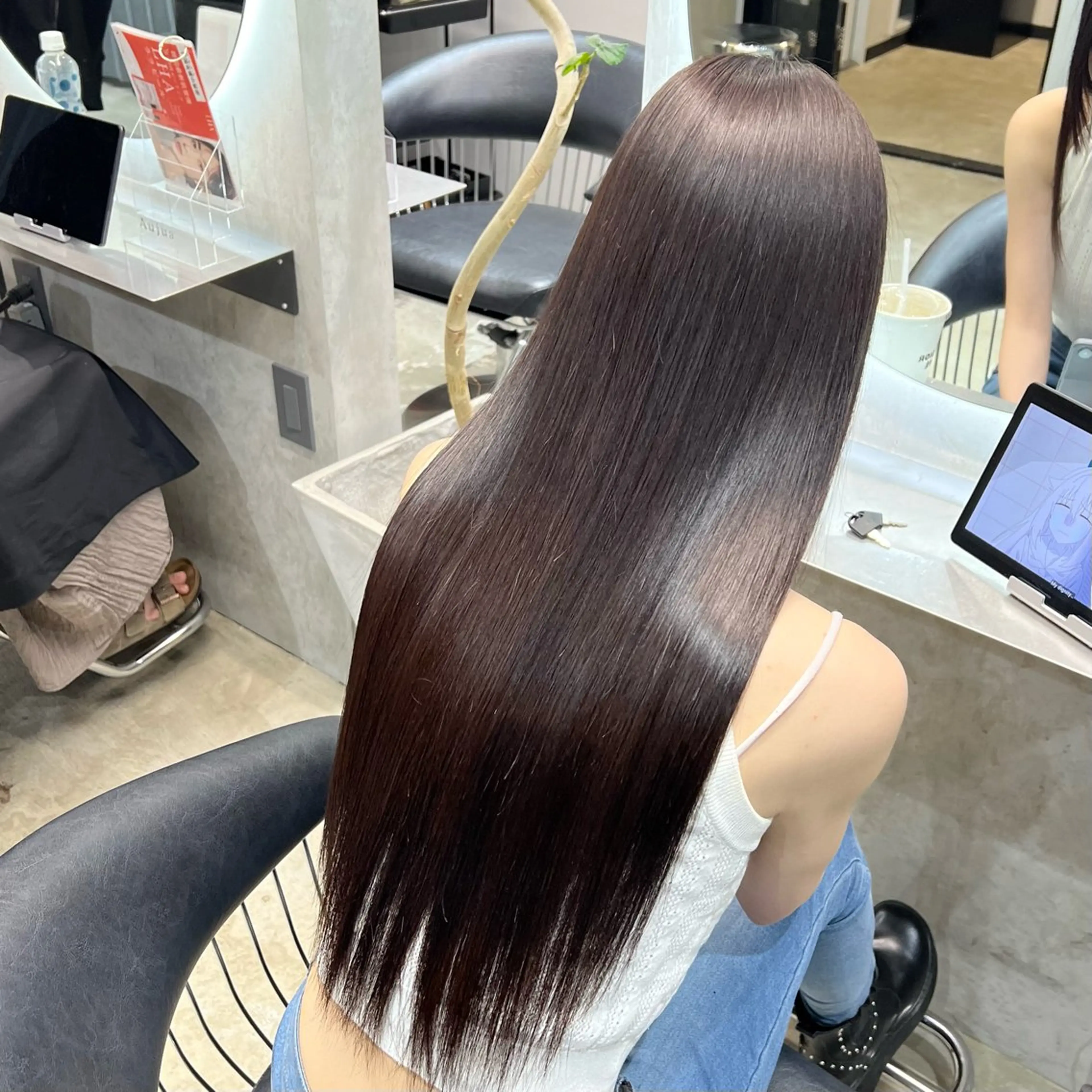 ロング トリートメント etora 渋谷所属・ワンホンヘア🇨🇳 髪質改善/itaruのヘアスタイル