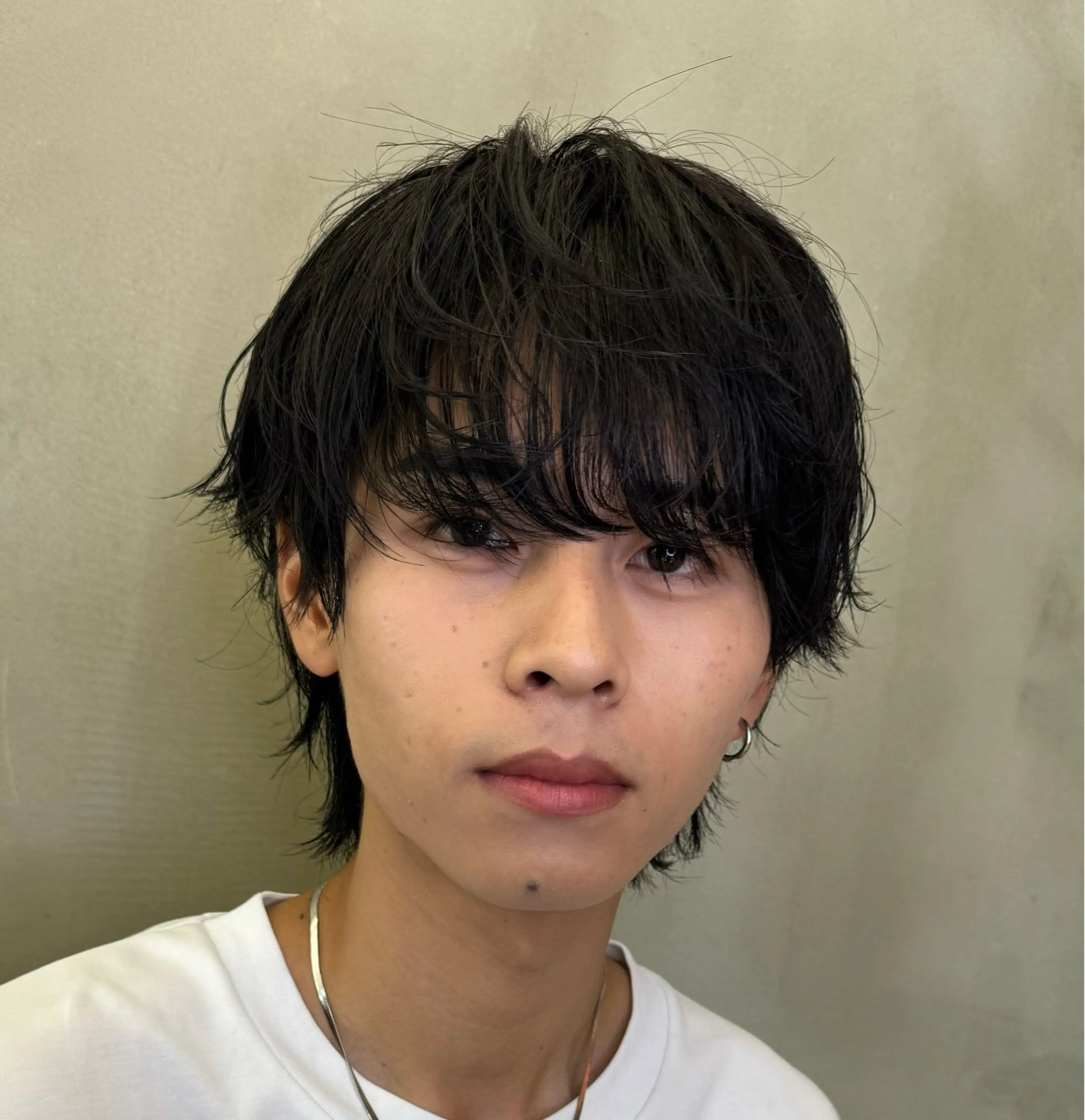 ミディアム メンズ カット Lond  strada所属・ハクヤ心斎橋 パーマ/縮毛矯正のヘアスタイル