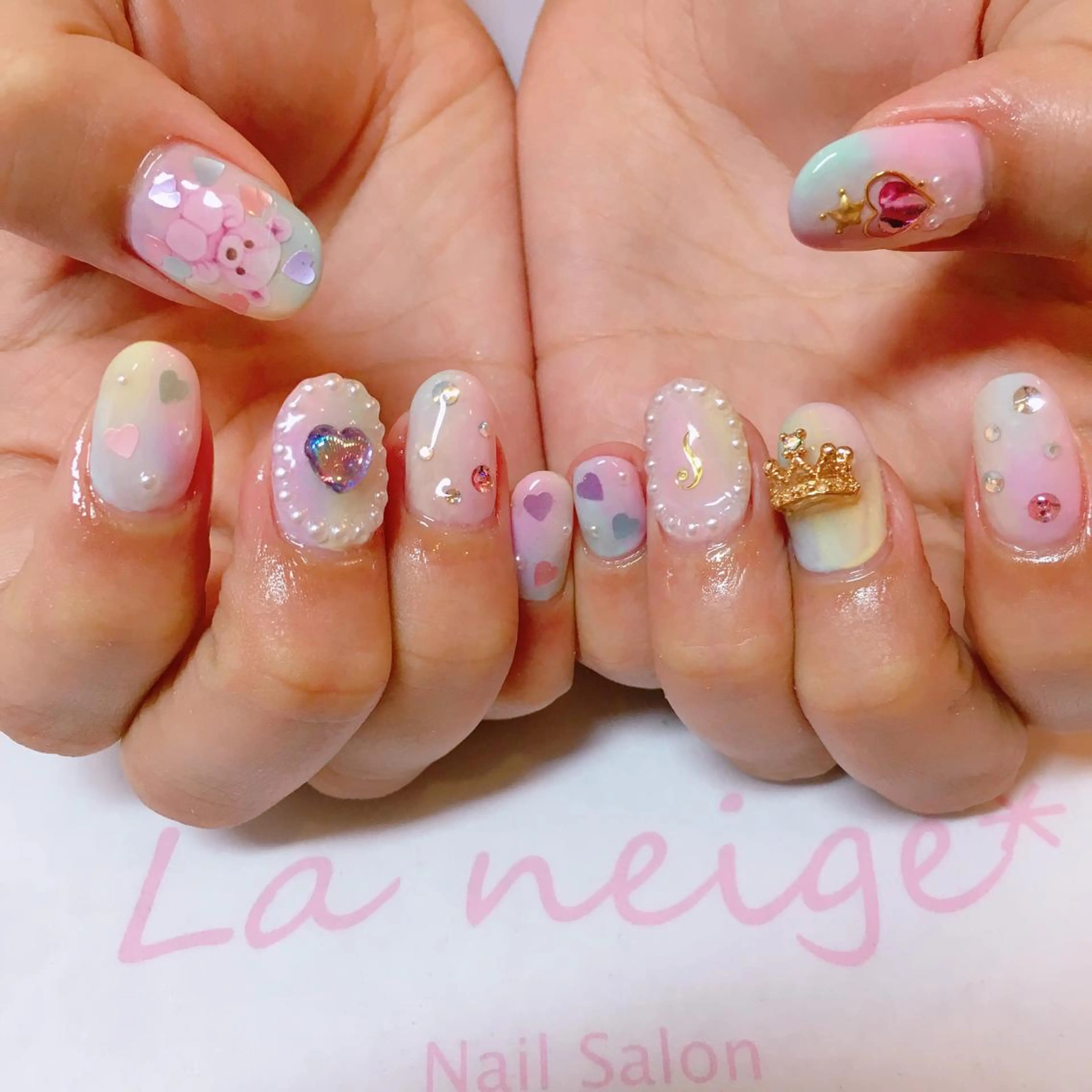 ネイル La neige* yuki 🥯🍑のネイルデザイン