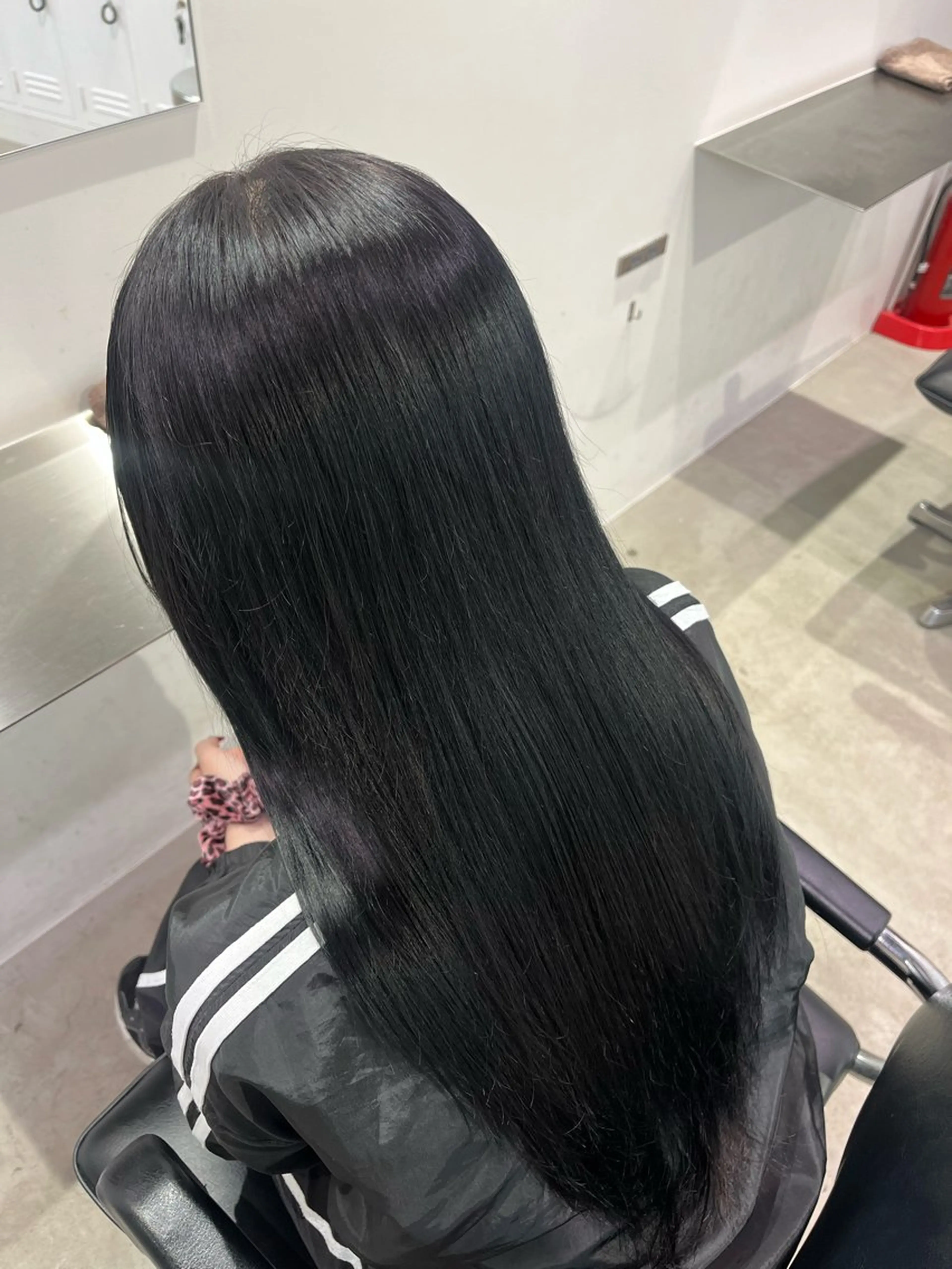 ロング カラー 透明感カラー ヘアカラー 夏果⭐︎fifth 天神 海外風パーマのヘアスタイル