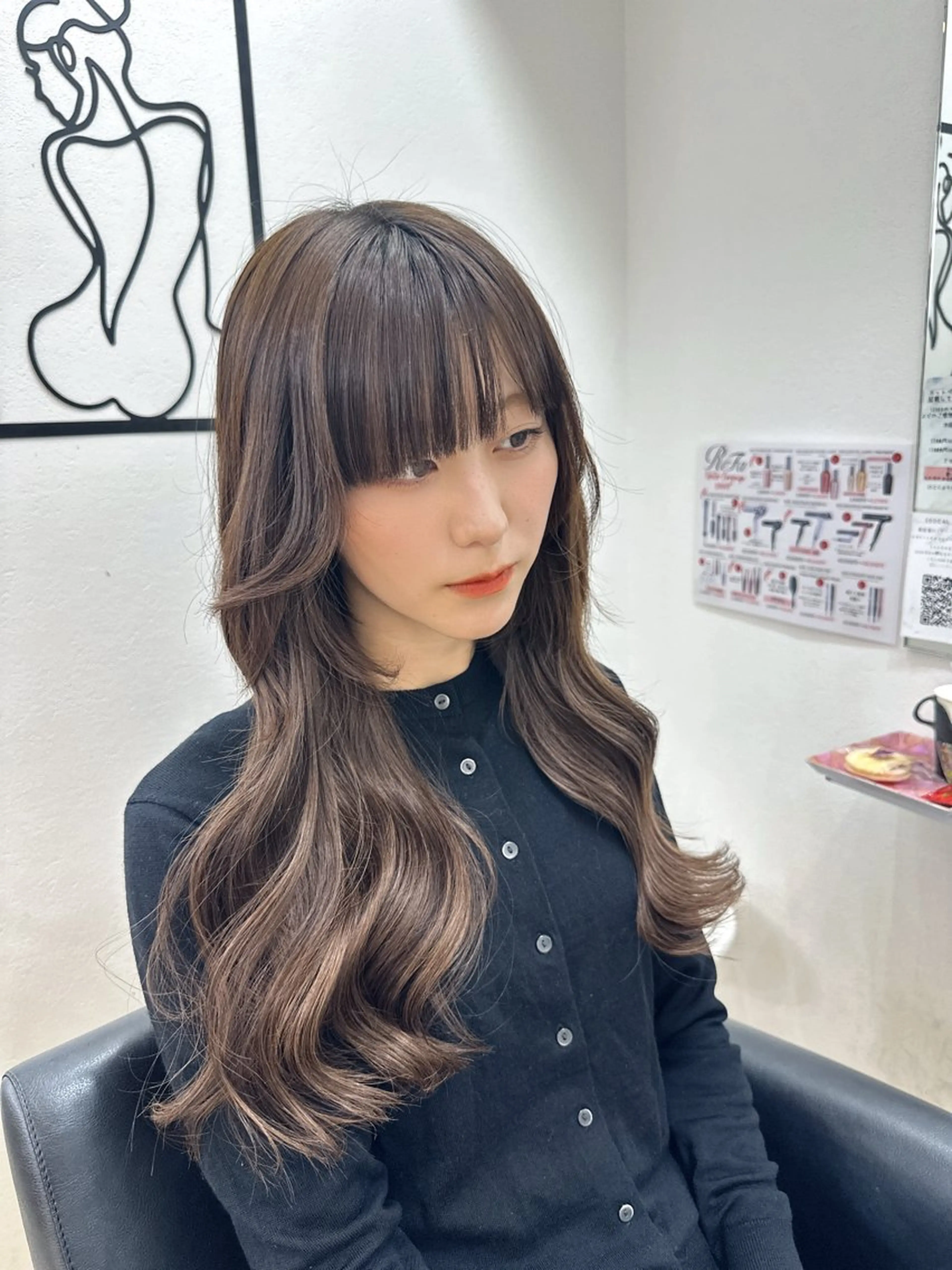 ロング シールエクステ ボブ エクステ 韓国風ヘア レイヤーカット SEDEAL所属・ハイトーン/エクステ 韓国風/y2kカイラのヘアスタイル