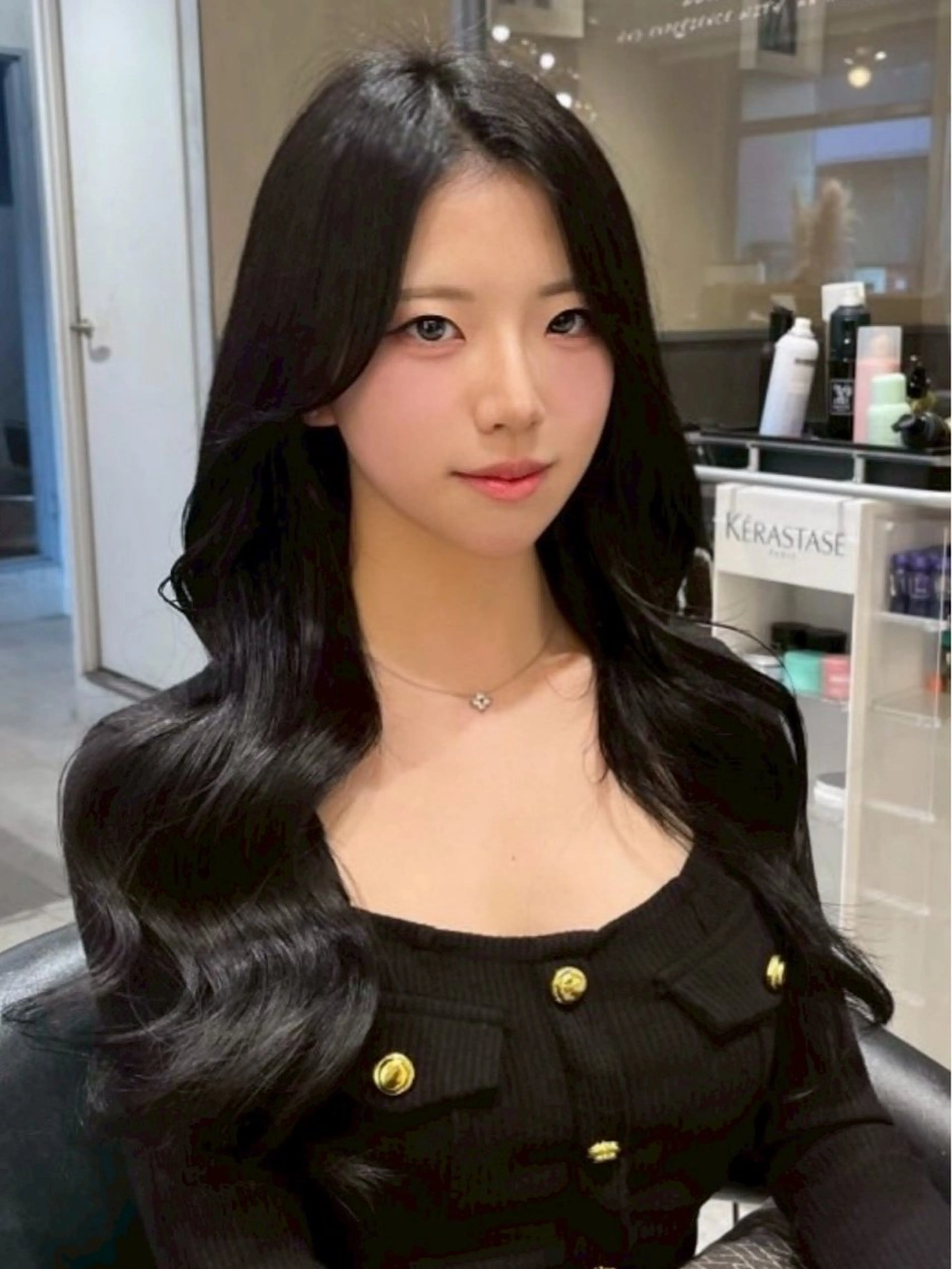 ロング カット ヘアカラー トリートメント 𝙆𝙖𝙞🎀🩶 レイヤー/縮毛矯正のヘアスタイル