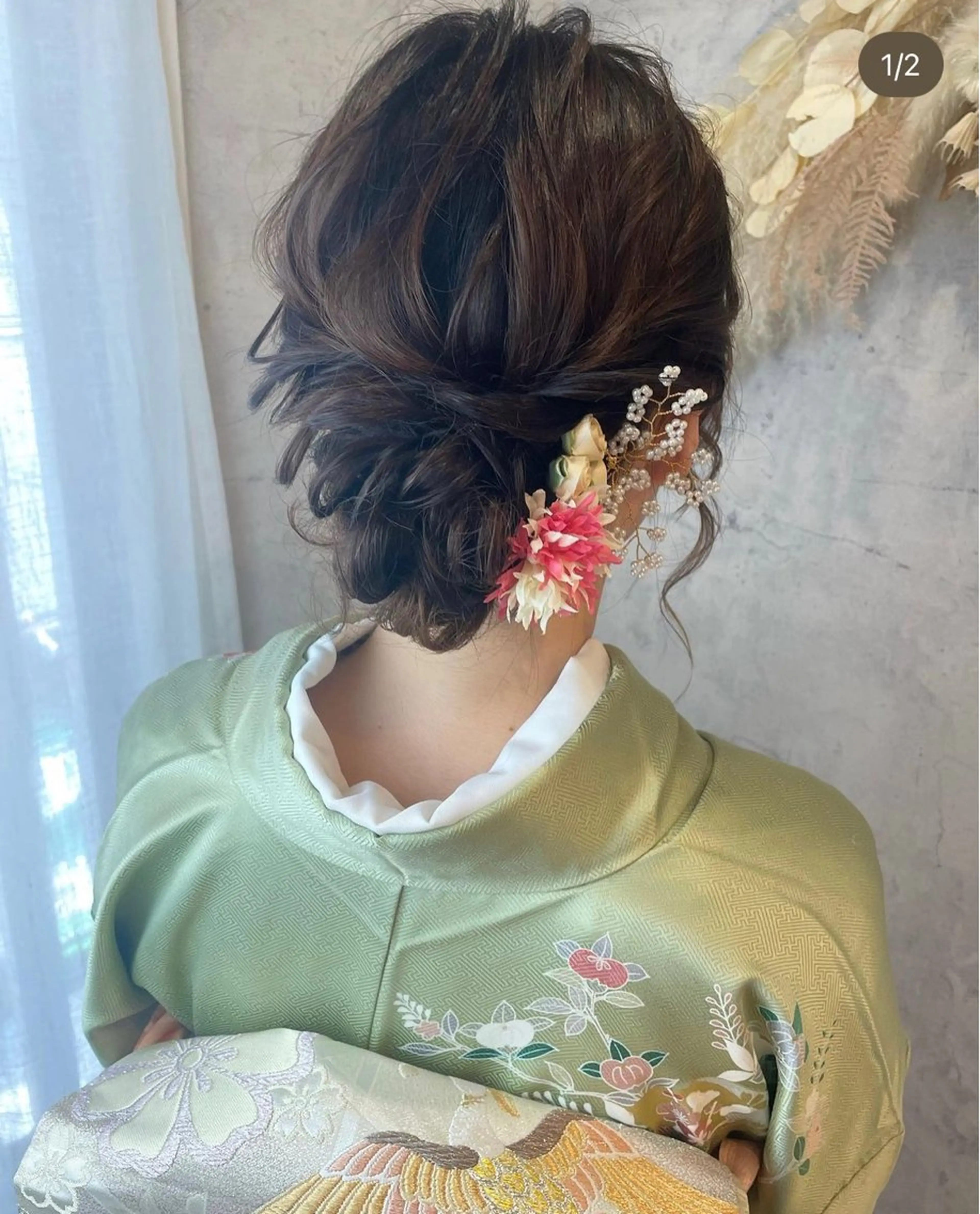 ヘアアレンジ 着物ヘア 楢本 彩耶のネイルデザイン