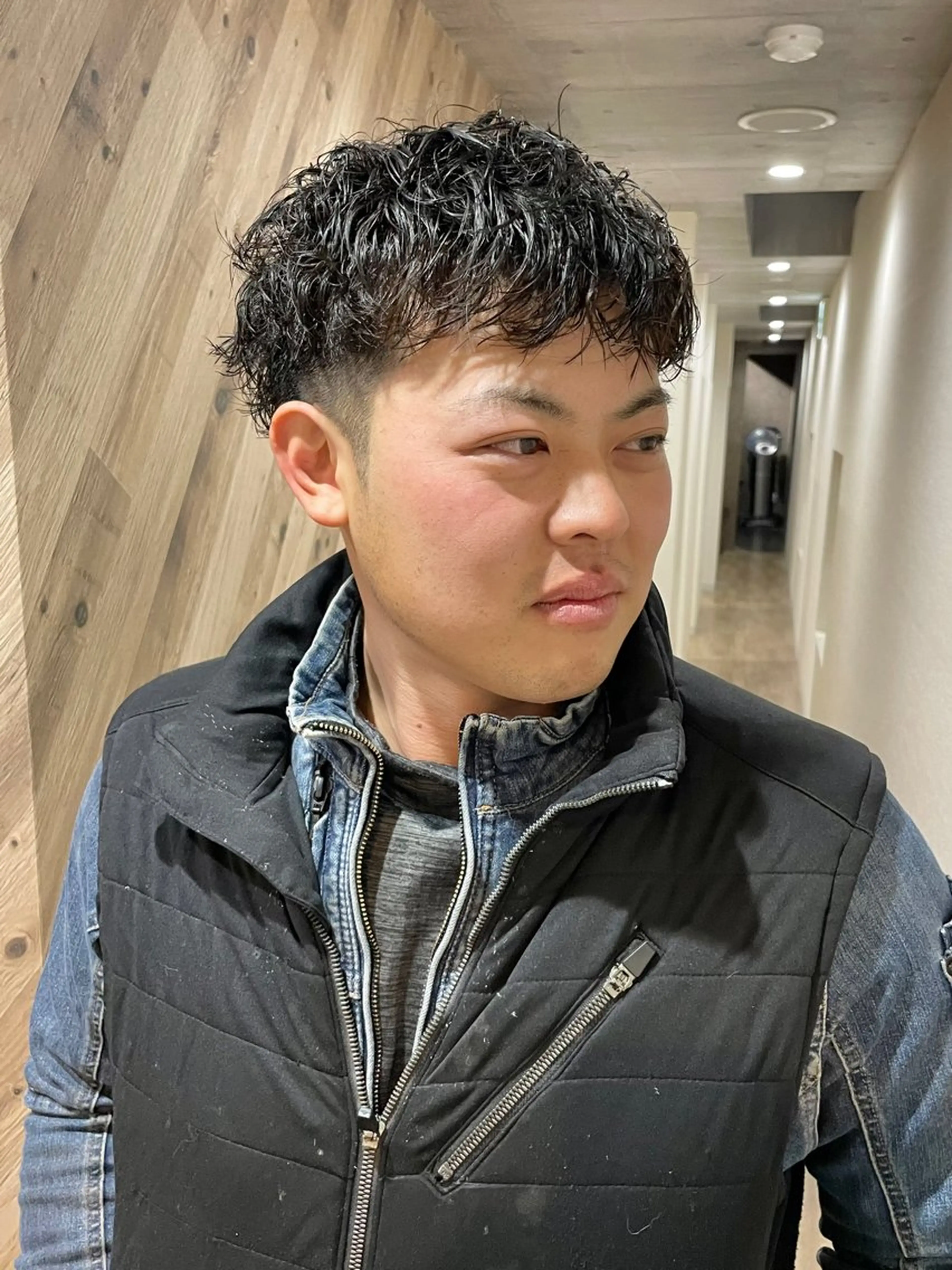 パーマ メンズ マッシュ grAt所属・森 真伊希のヘアスタイル