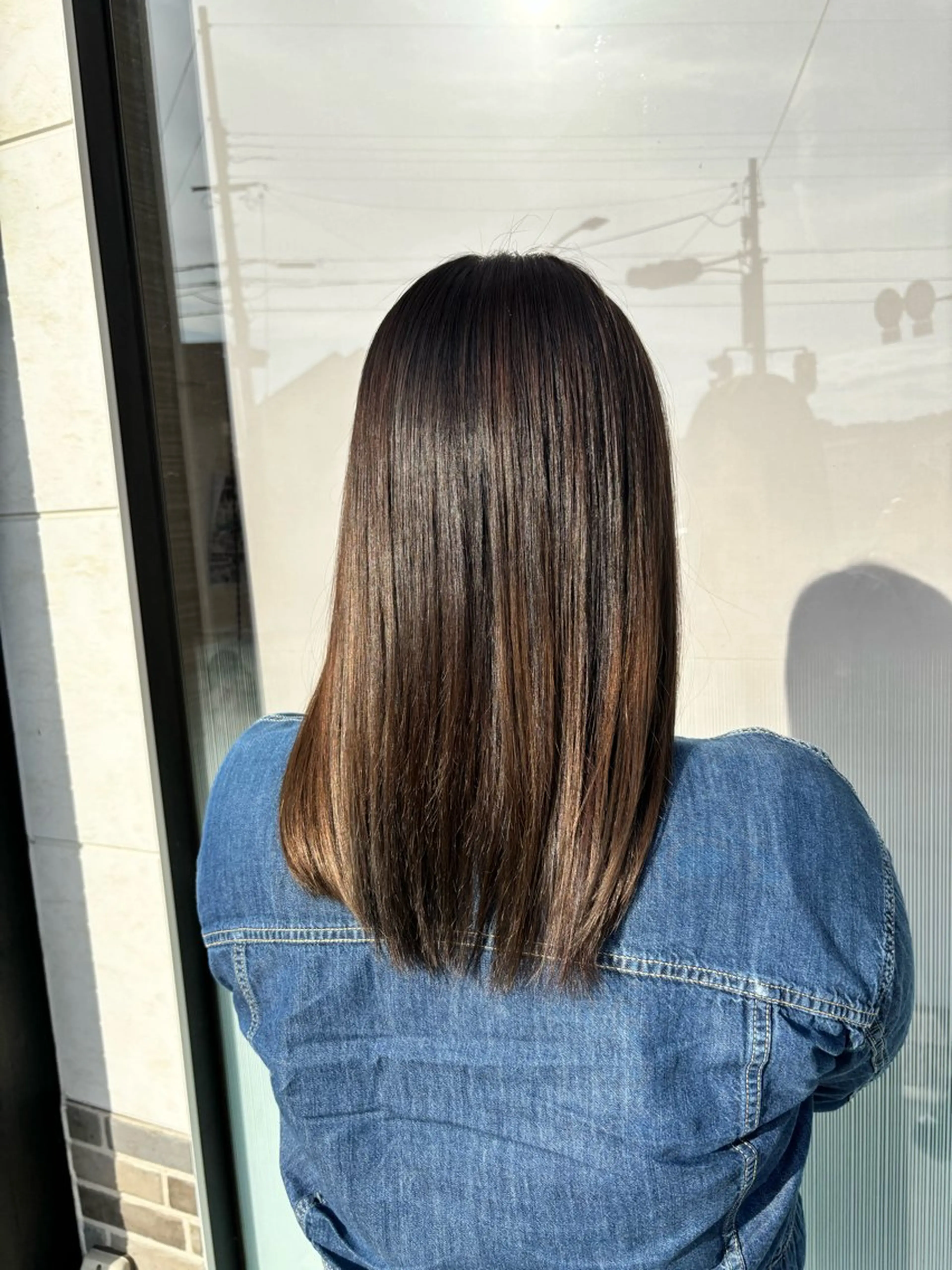 ミディアム 縮毛矯正 トリートメント カット 縮毛矯正 トリートメント 小野 友暉のヘアスタイル