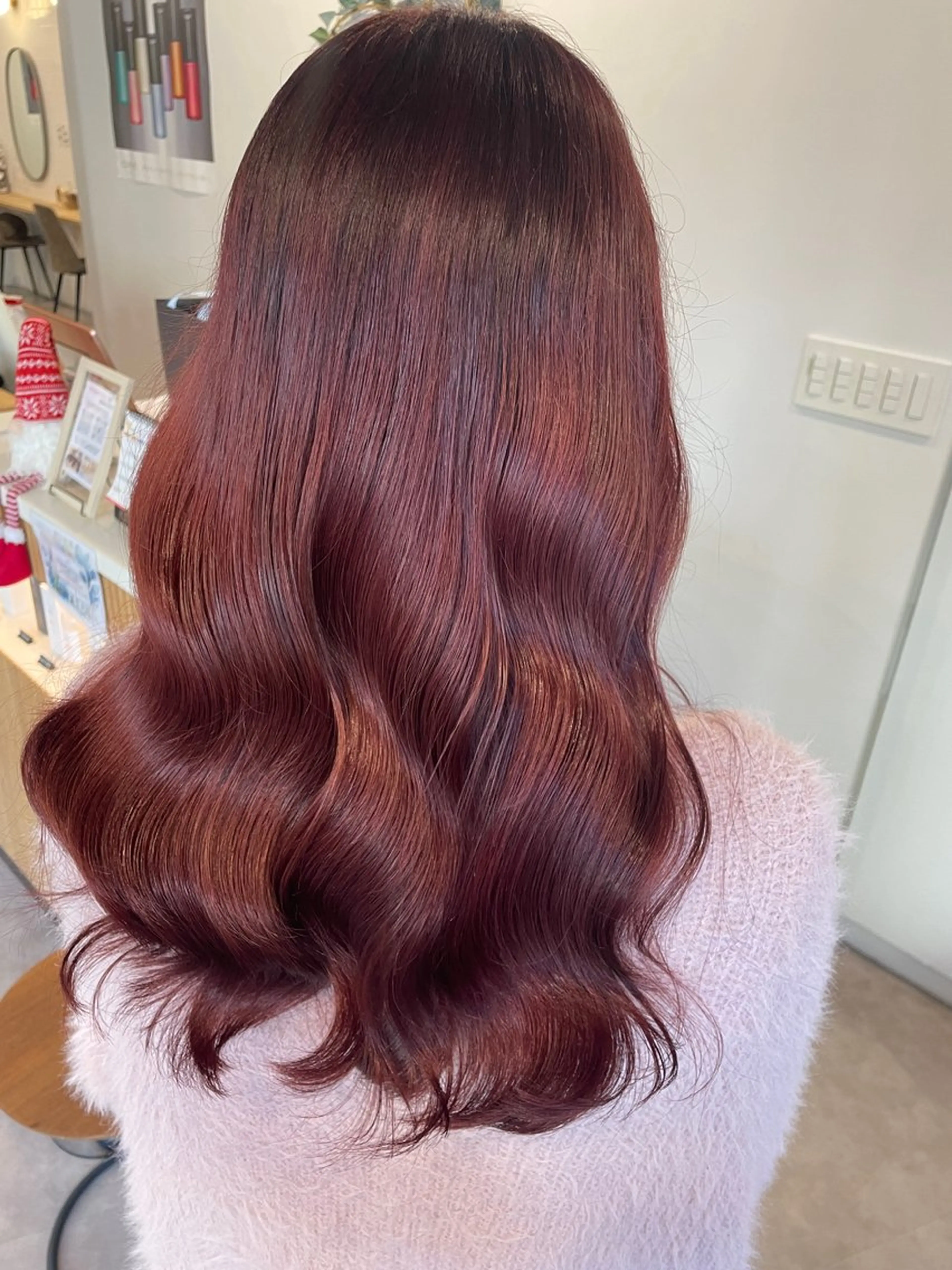 セミロング カラー SHIAN橋本店 おぐちまほのヘアスタイル