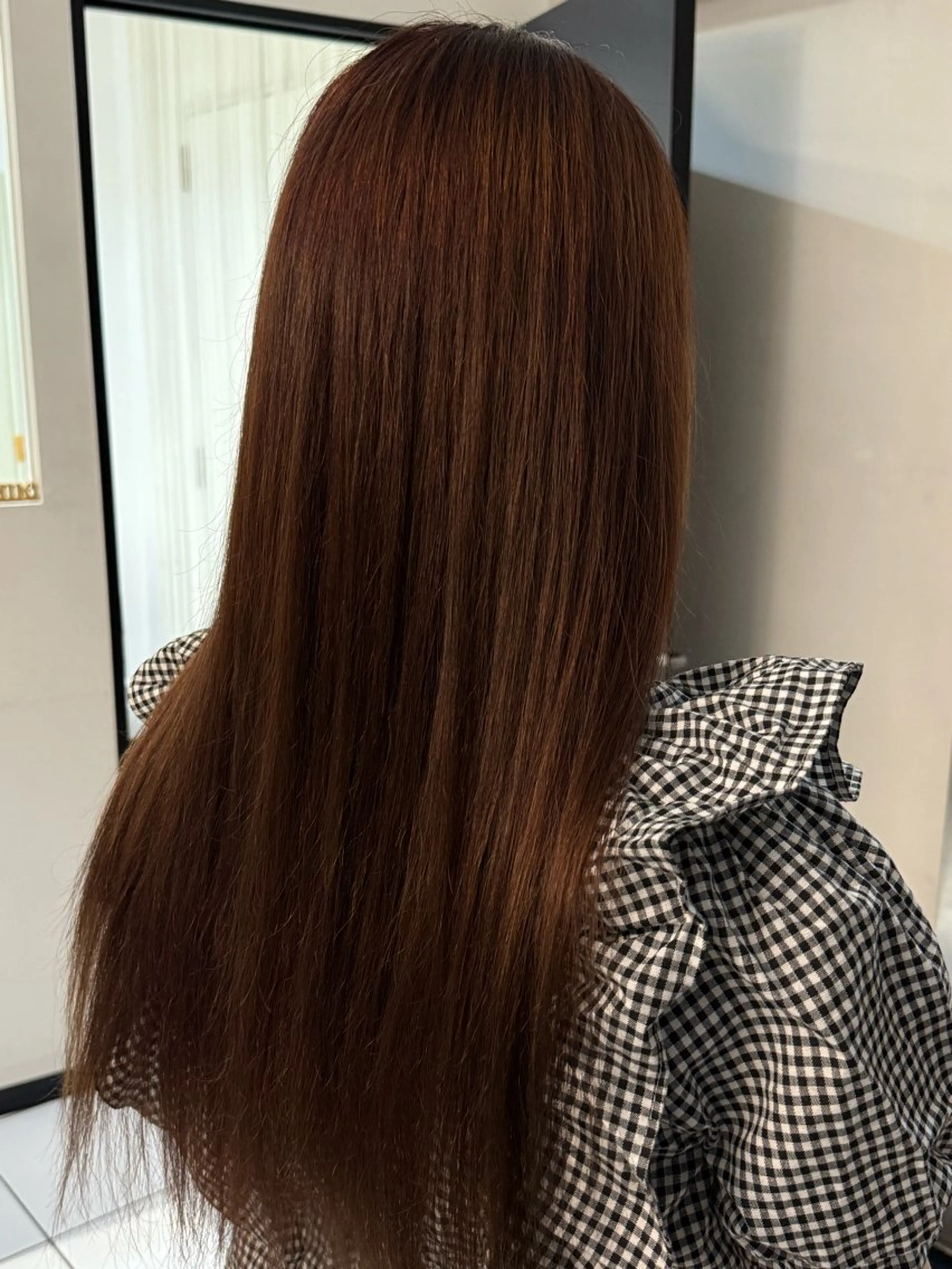 カラー ブラウンカラー ピンクカラー やながわ あつきのヘアスタイル