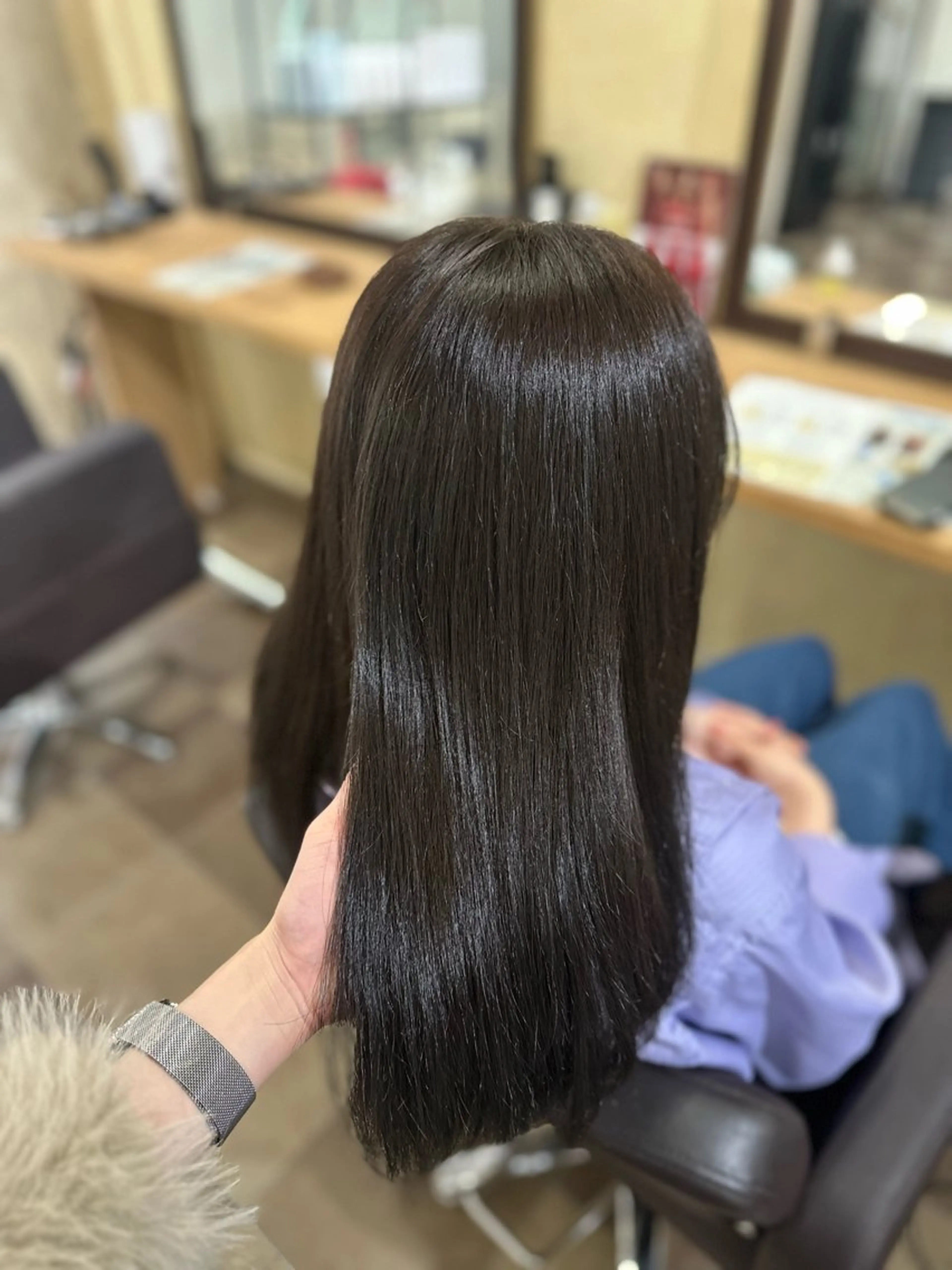 セミロング カラー 茉音 茉音のヘアスタイル