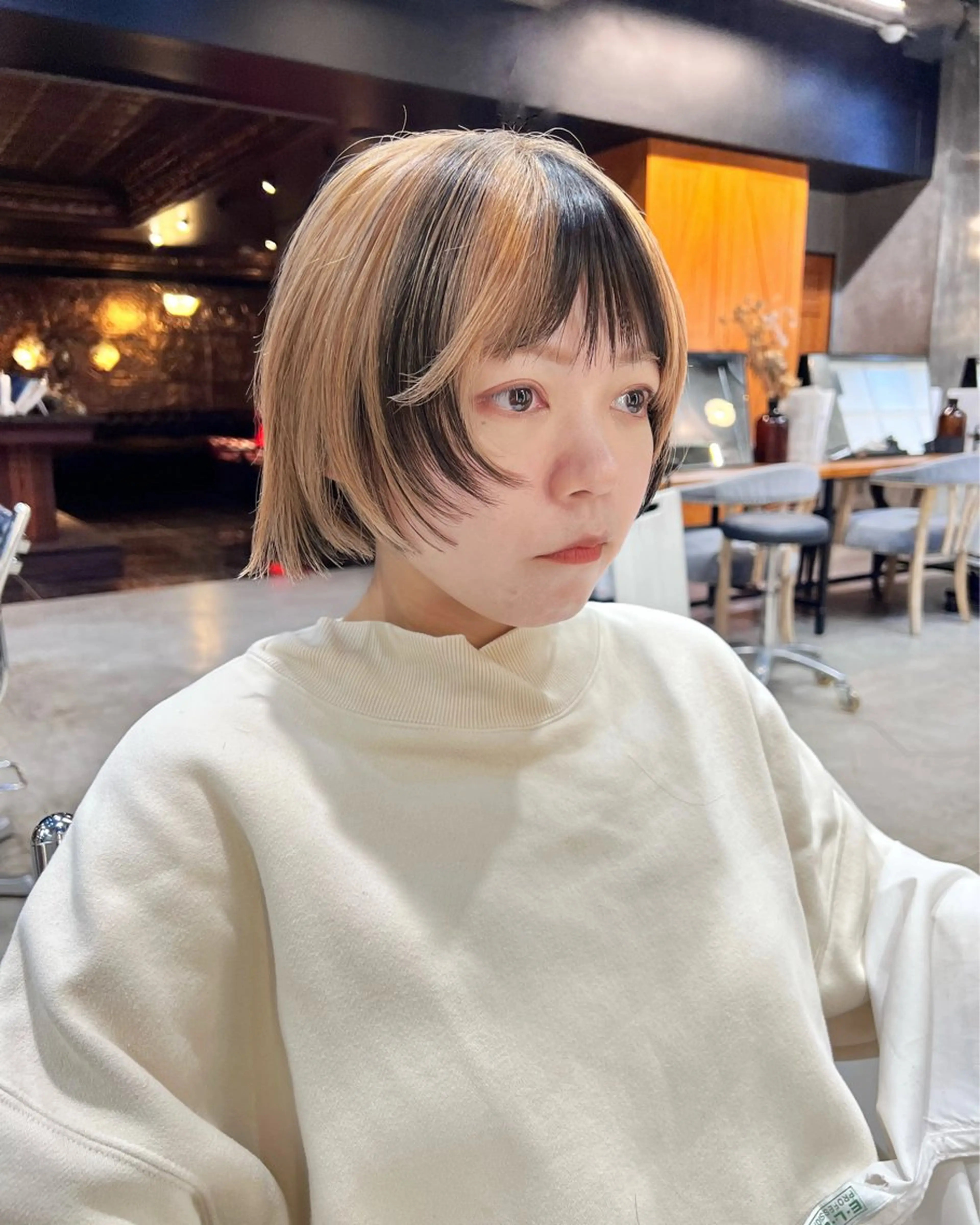 ショート カット ヘアカラー haco＋所属・圧倒的デザイン力 店長🎨RENAのヘアスタイル