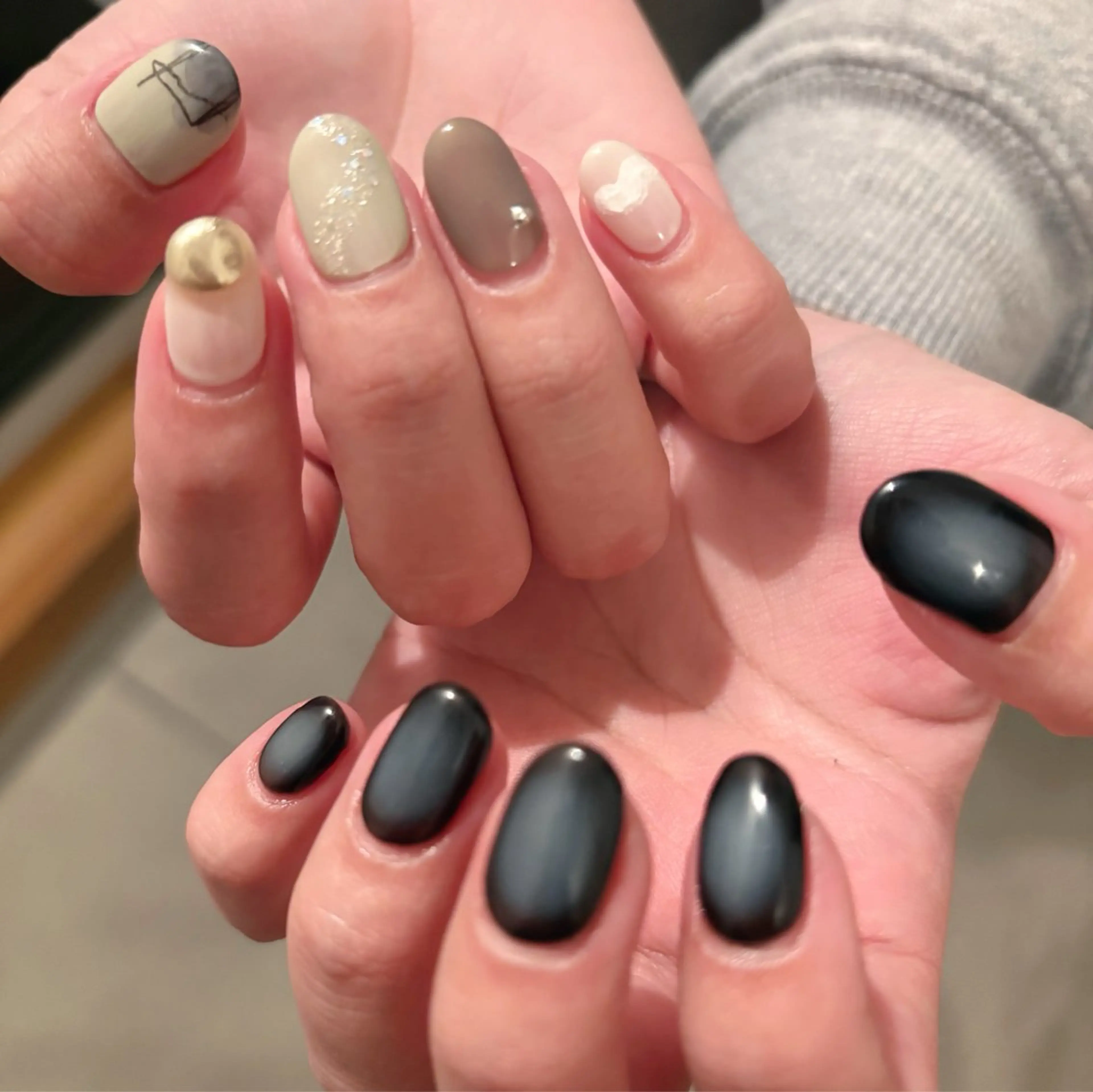 ネイル ニュアンスネイル K Aのネイルデザイン