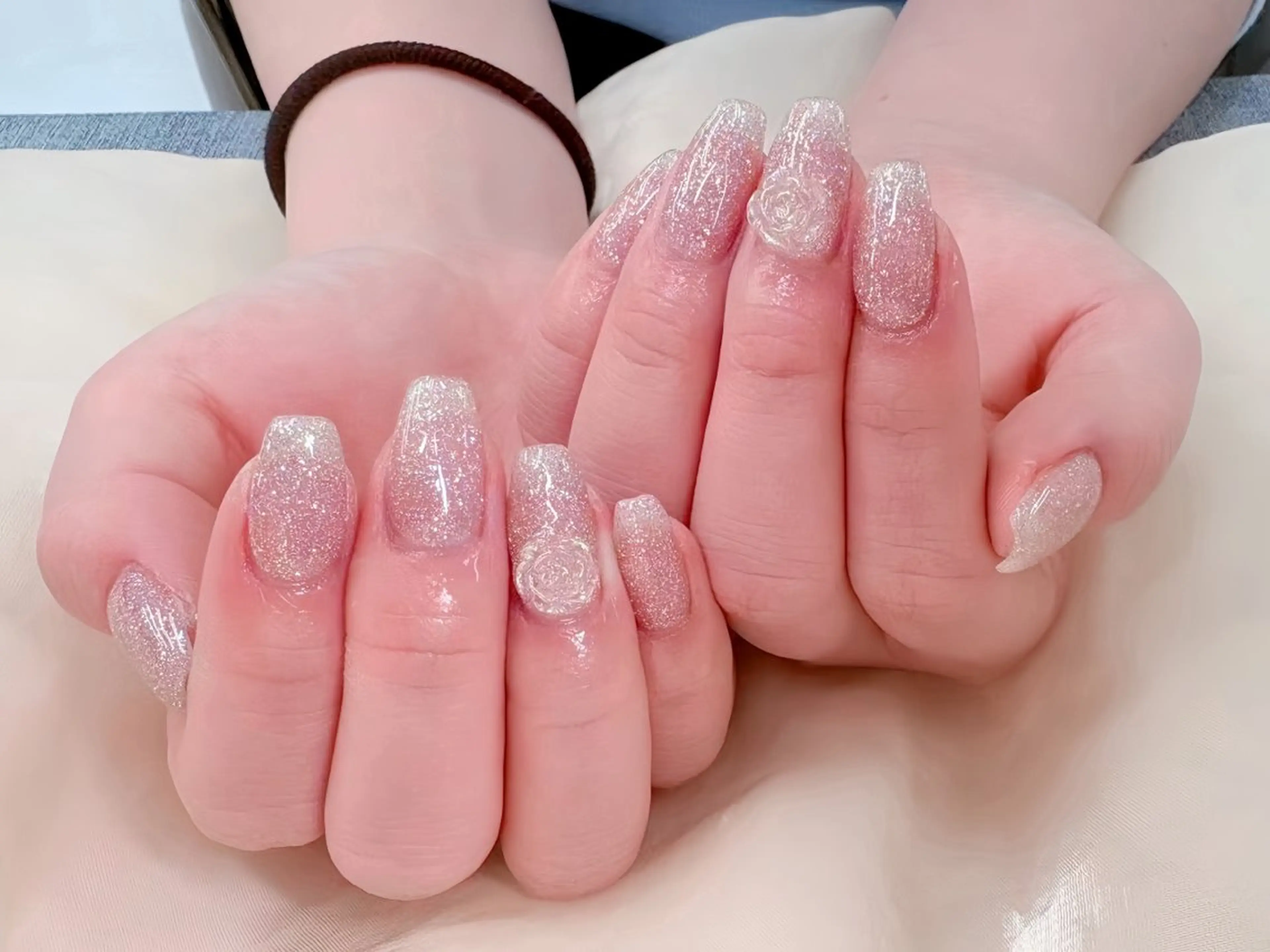 ネイル 長さ出し ジェルネイル 韓国ネイル マグネットネイル 持ち込み ハンドネイル Egao Nail Salonのネイルデザイン