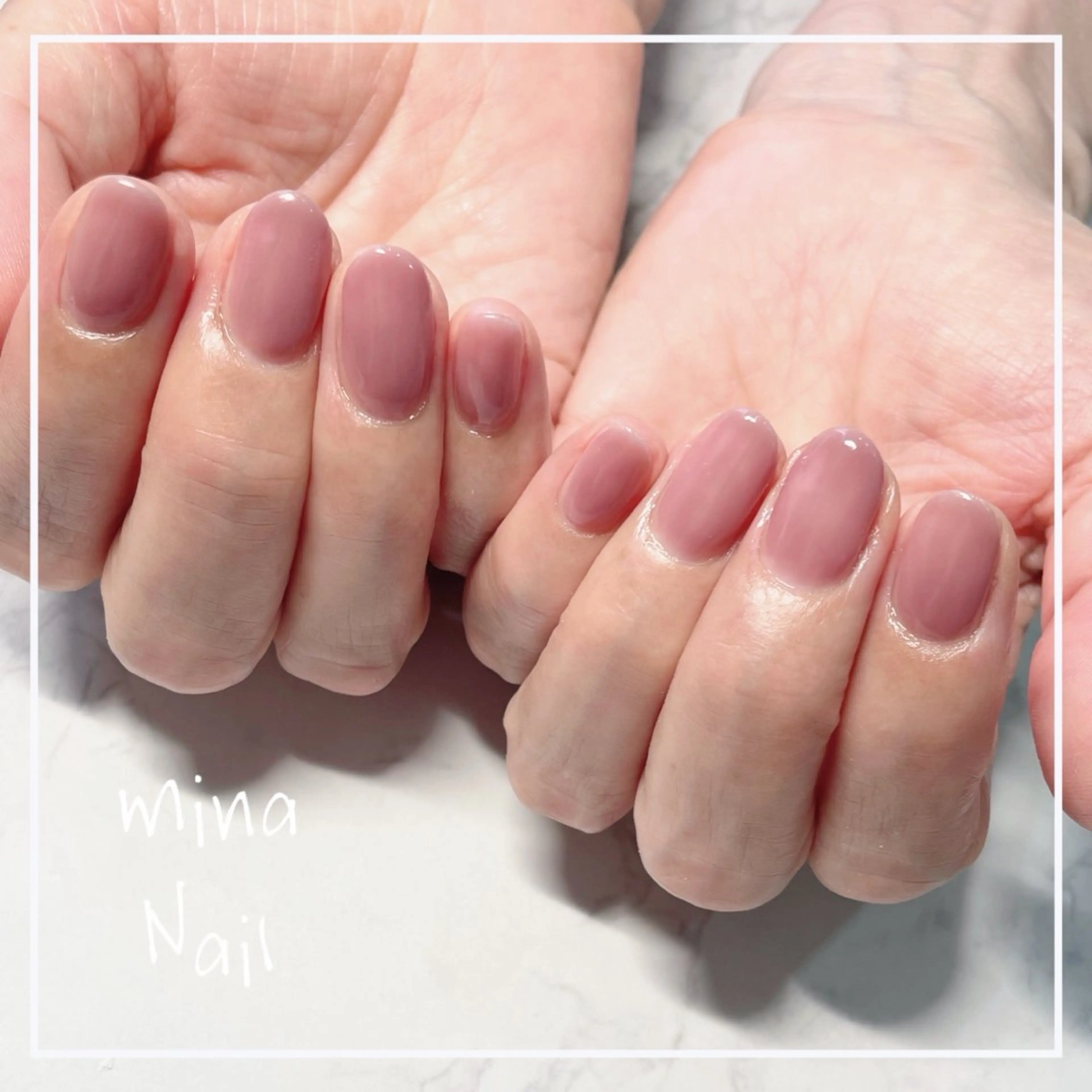 ネイル ワンカラーネイル mina Nailのネイルデザイン