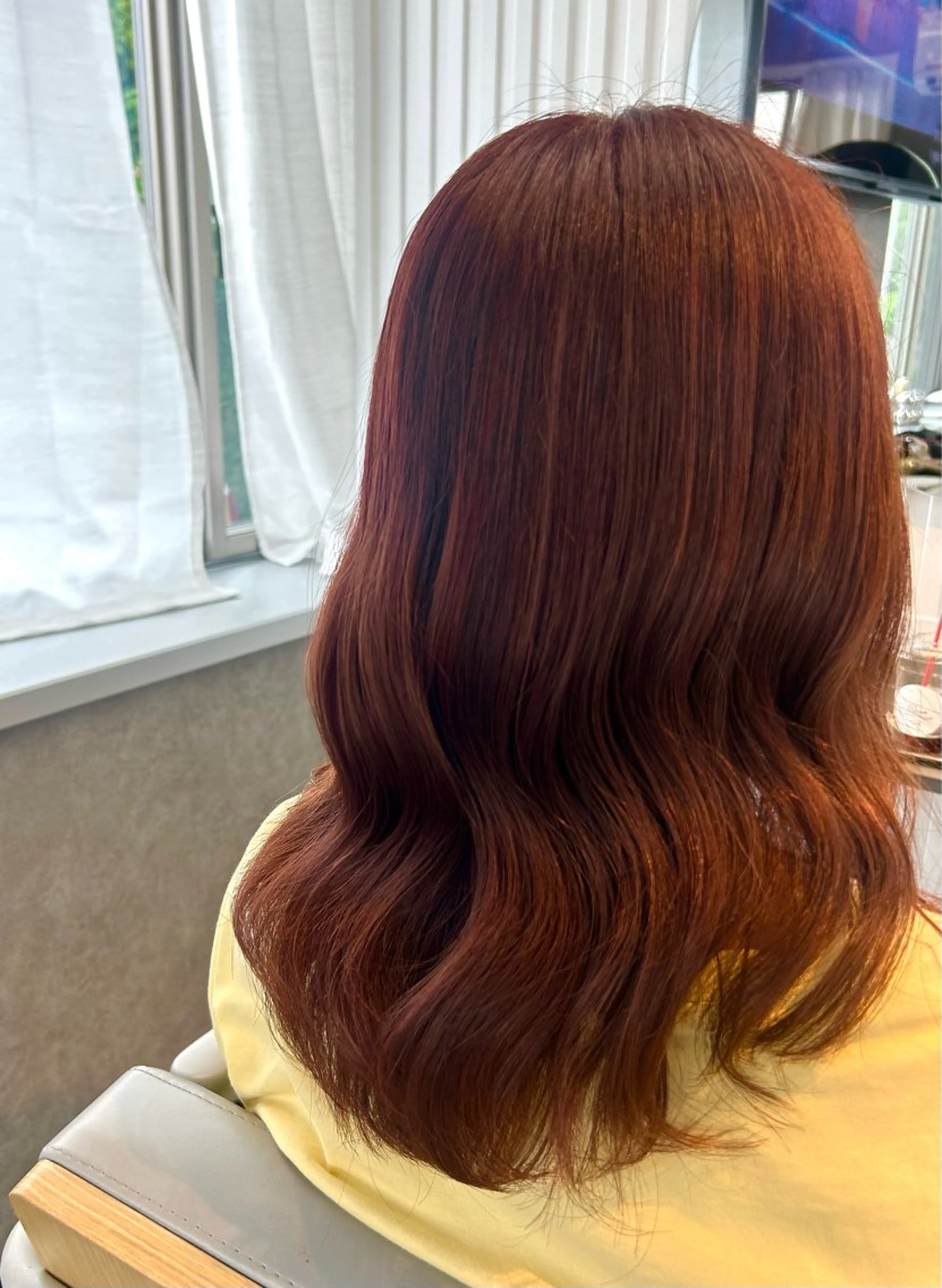 カラー ブラウンカラー ピンクカラー ヘアカラー 岩坪 咲希のヘアスタイル