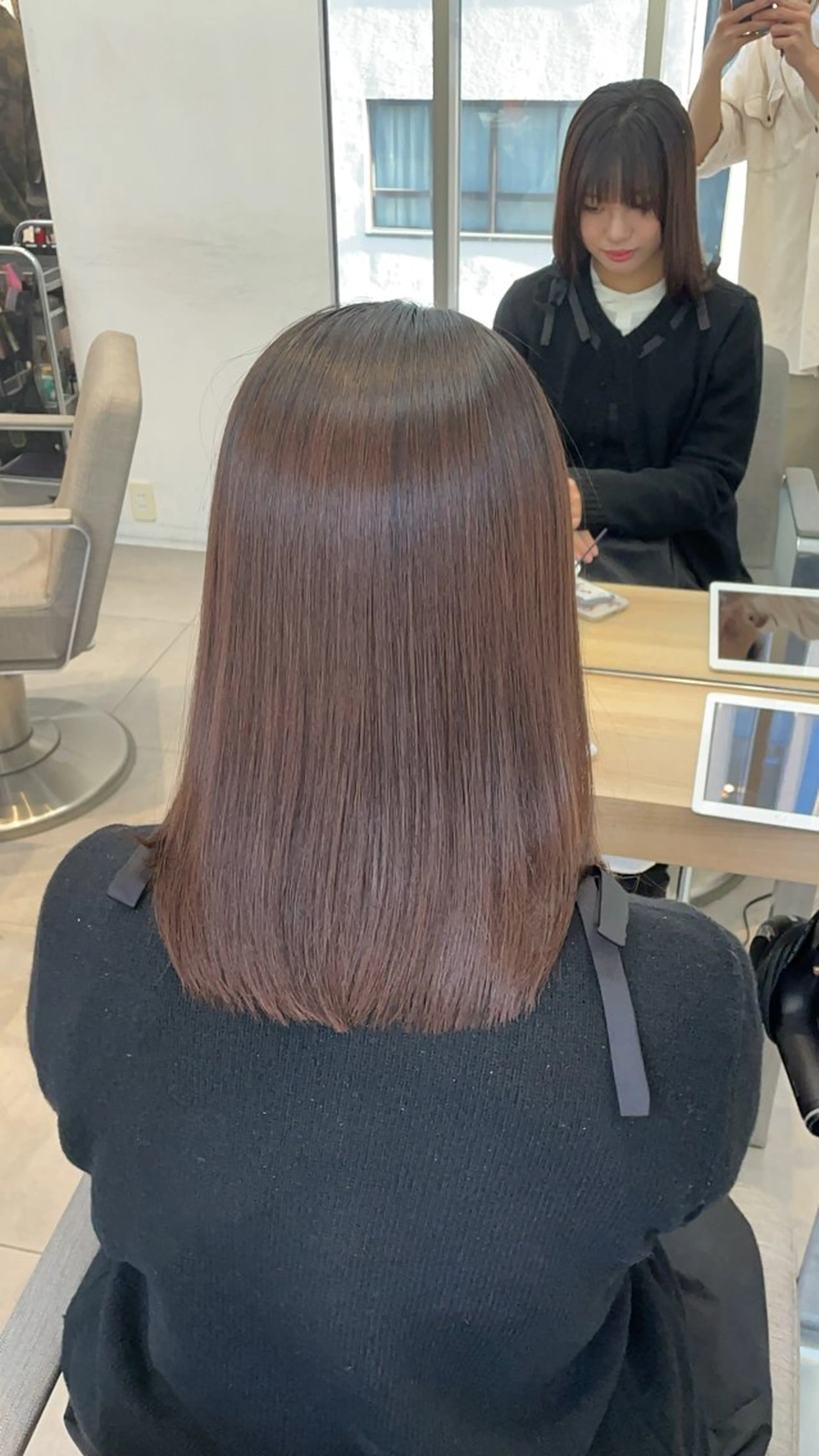 セミロング カット 縮毛矯正 トリートメント ヘッドスパ ✨髪質改善✨美髪 矯正🫧小泉のヘアスタイル