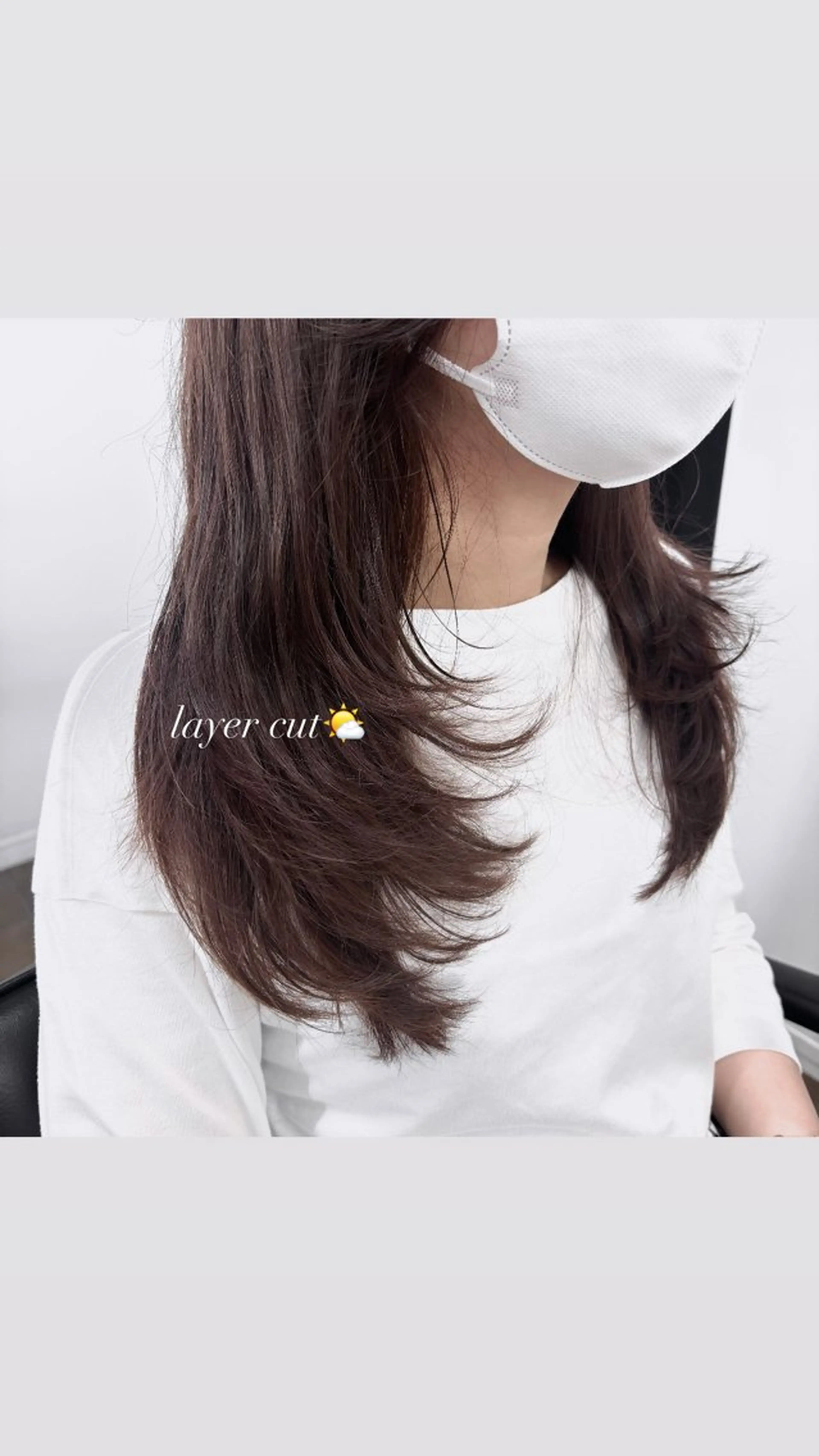 ロング レイヤーカット ロング カット かどたはるな レイヤー/パーマのヘアスタイル