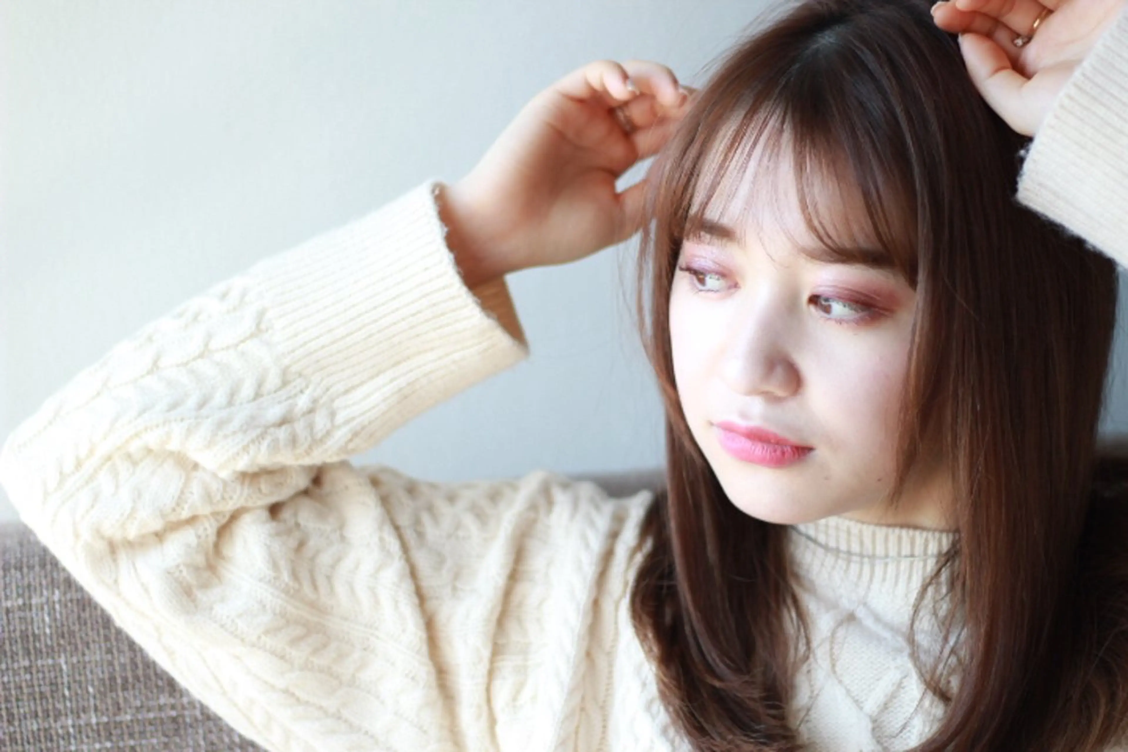 ＊気になる前髪のうねり＊【カット+髪質改善カラー+酸性 前髪縮毛矯正+毛髪修復トリートメント+集中補修トリートメント】の写真