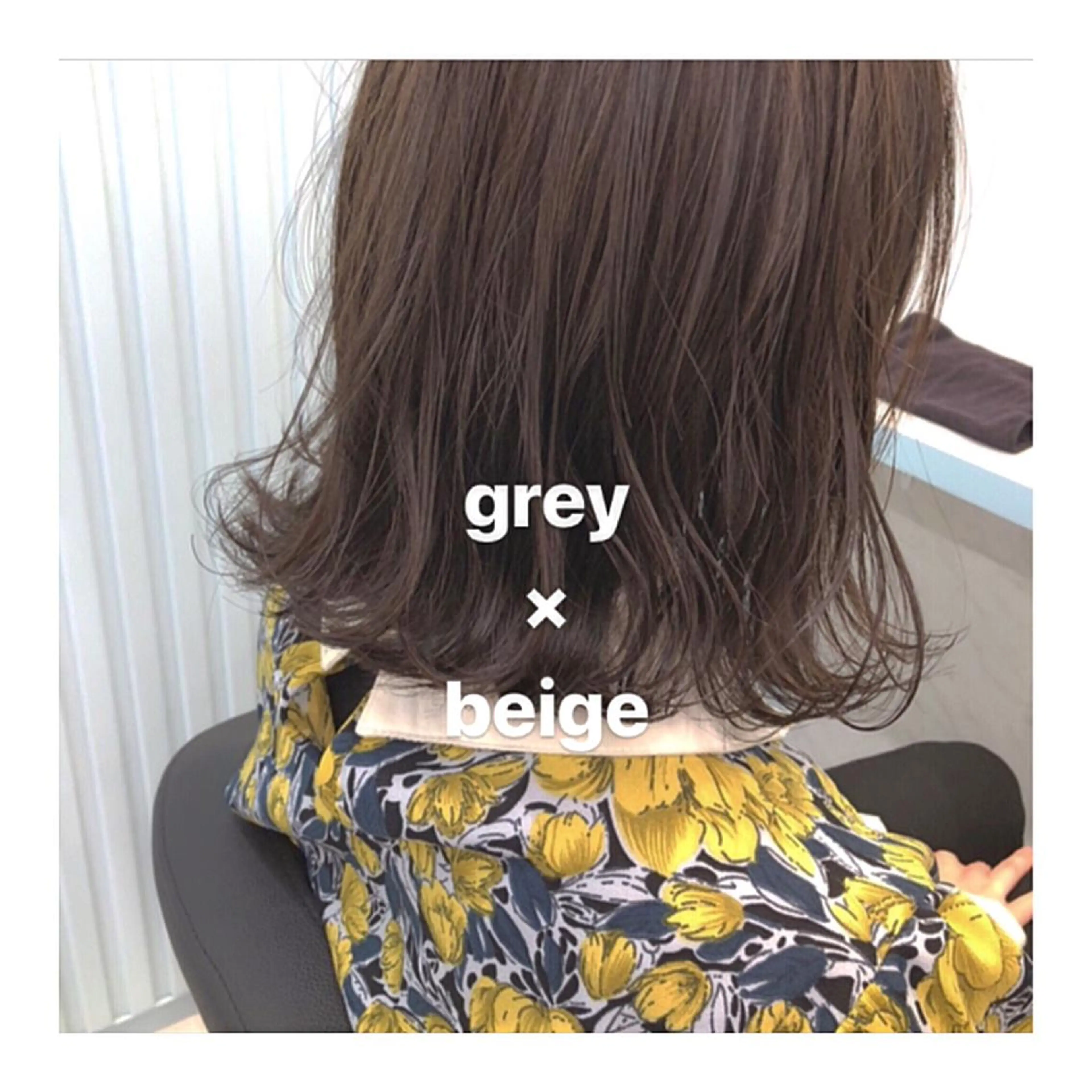 ミディアム カラー グレージュ カット トリートメント lar 立川南口所属・レイヤーボブ/ボブ 仲川和人のヘアスタイル