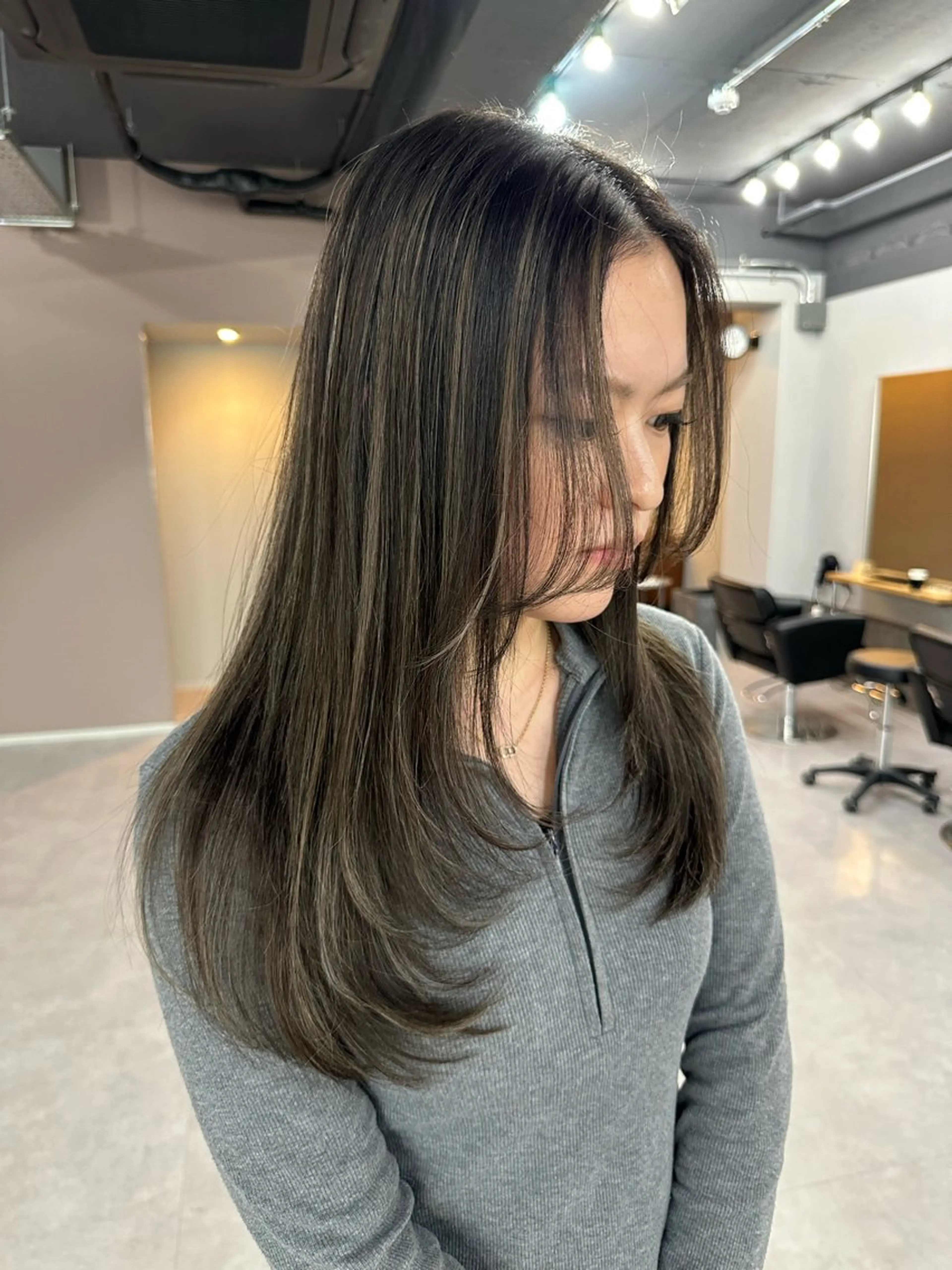 ロング カット ヘアカラー トリートメント Reb_keiji 👑小倉圭司のヘアスタイル