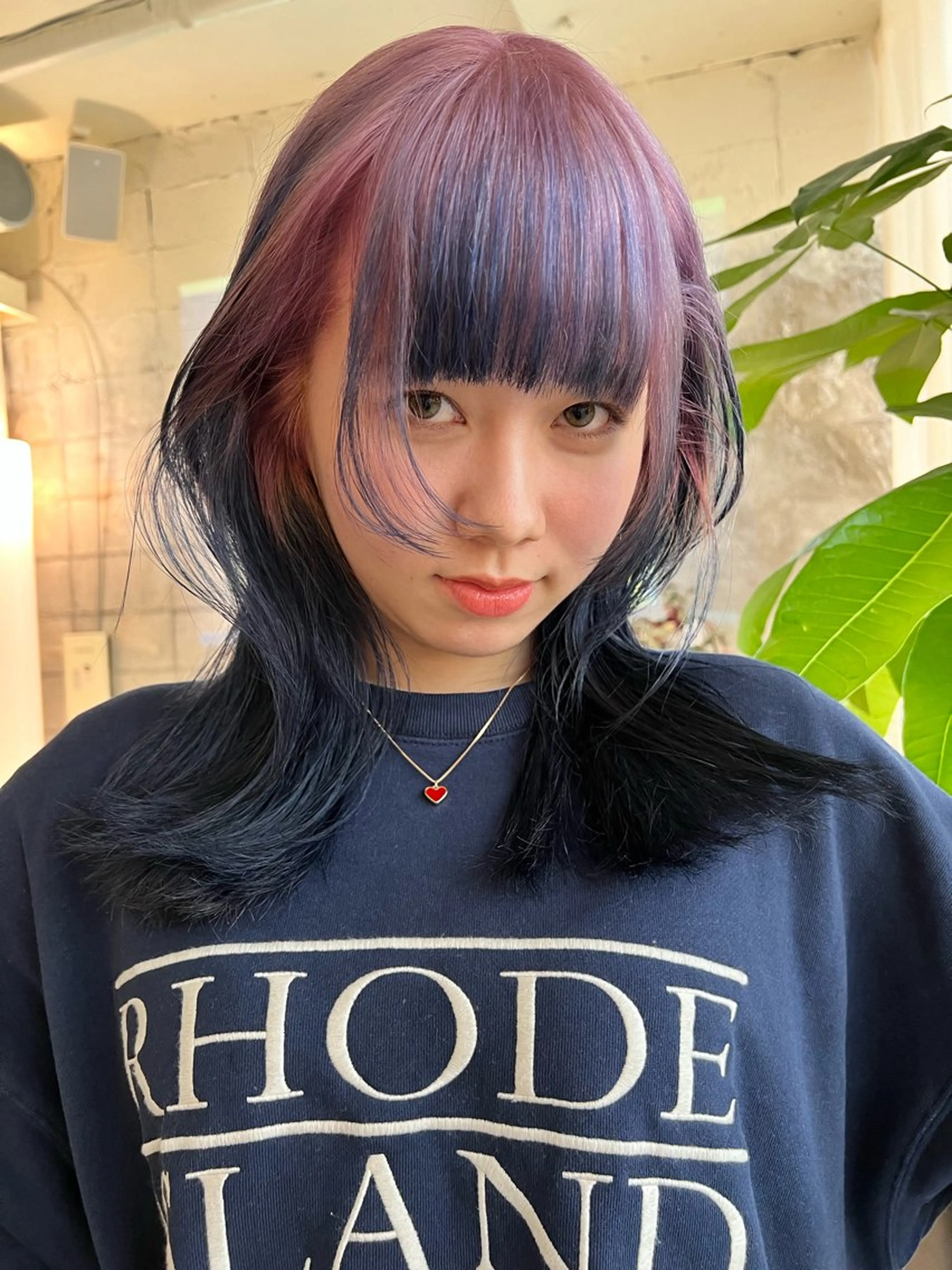 ロング カラー カット ヘアカラー haco＋所属・圧倒的デザイン力 店長🎨RENAのヘアスタイル