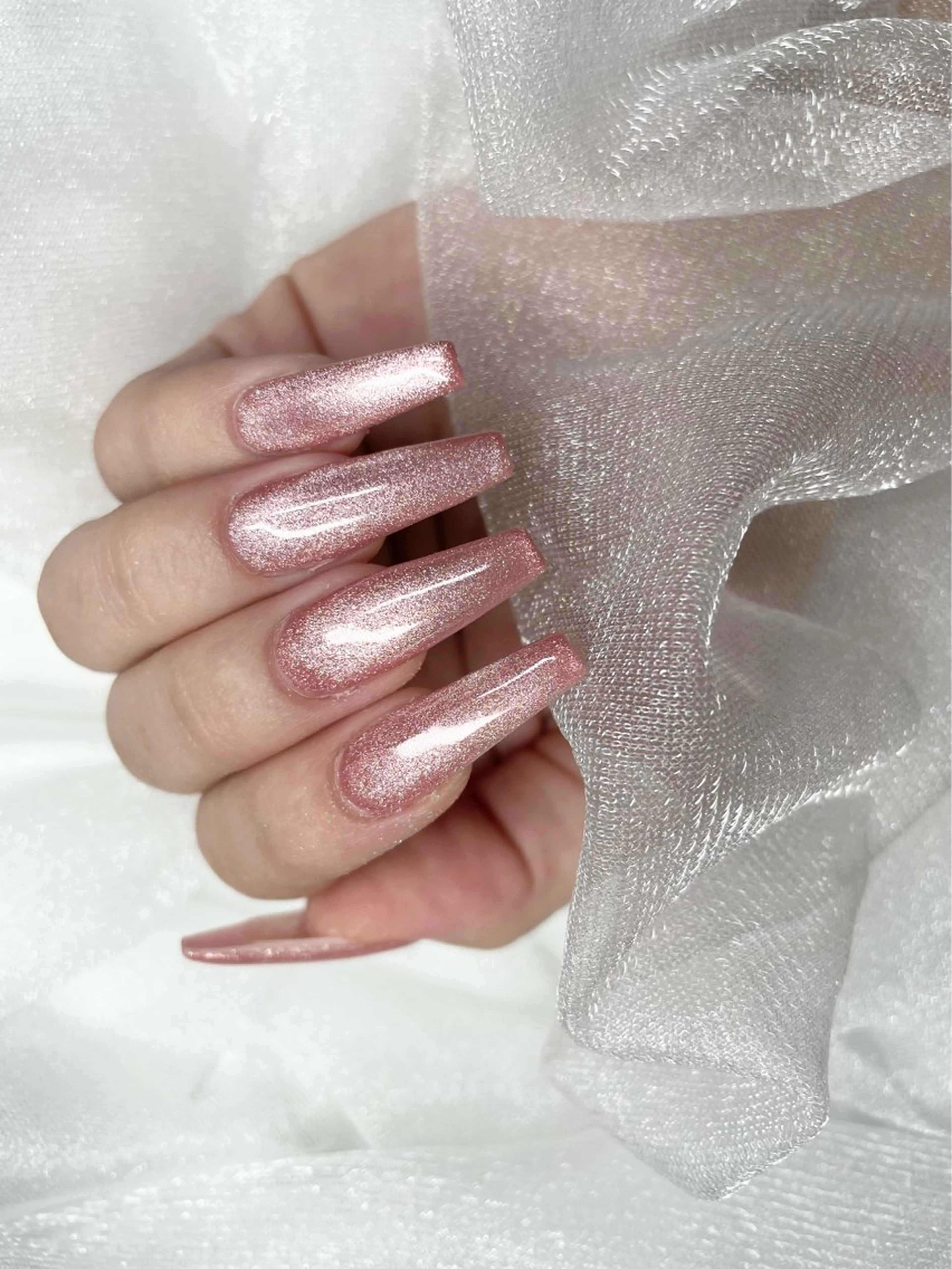 【オフ・ケア込】大人気💜マグネットネイル・フラッシュネイル💅の写真