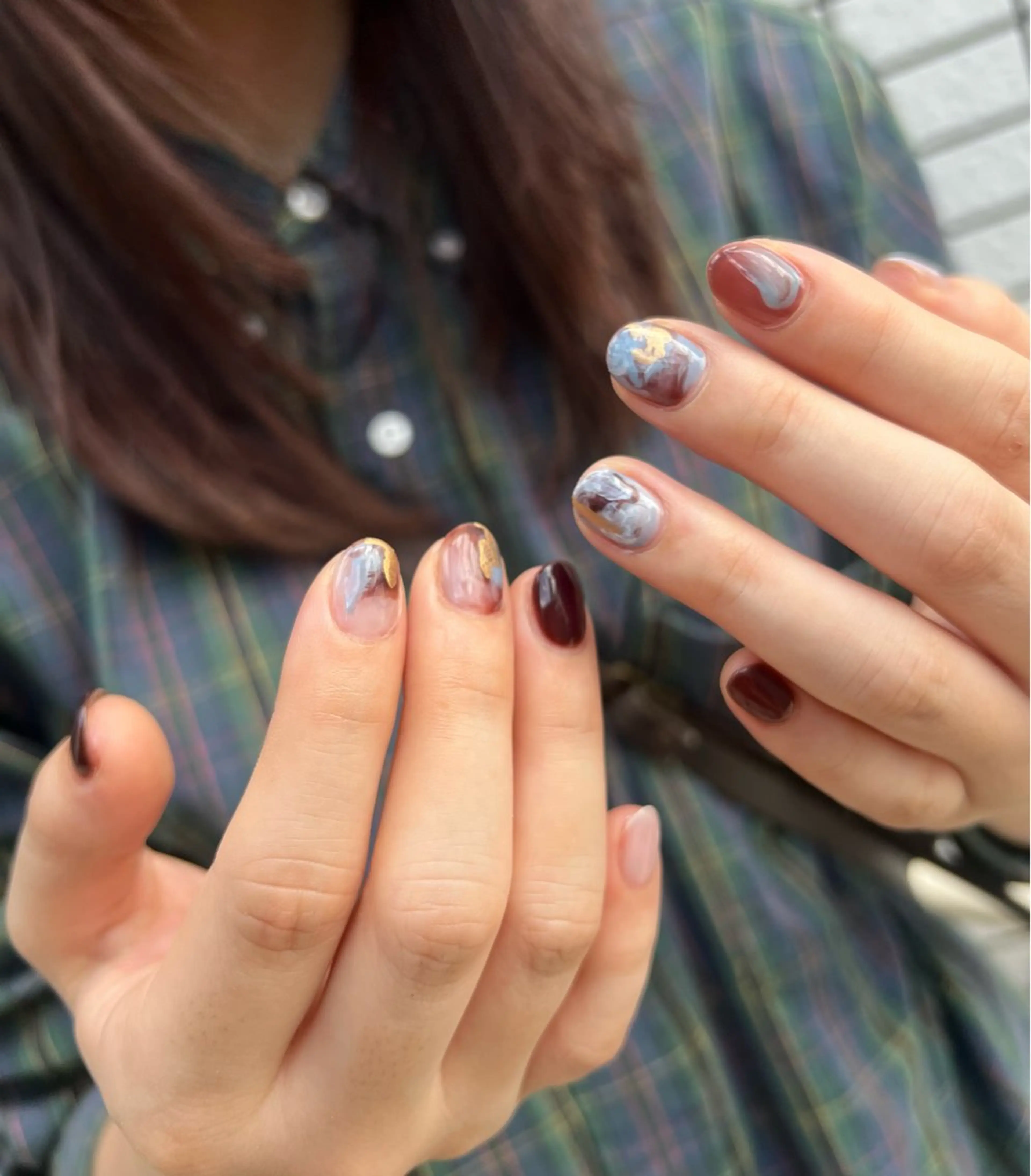 ネイル 金 柚嬉のネイルデザイン