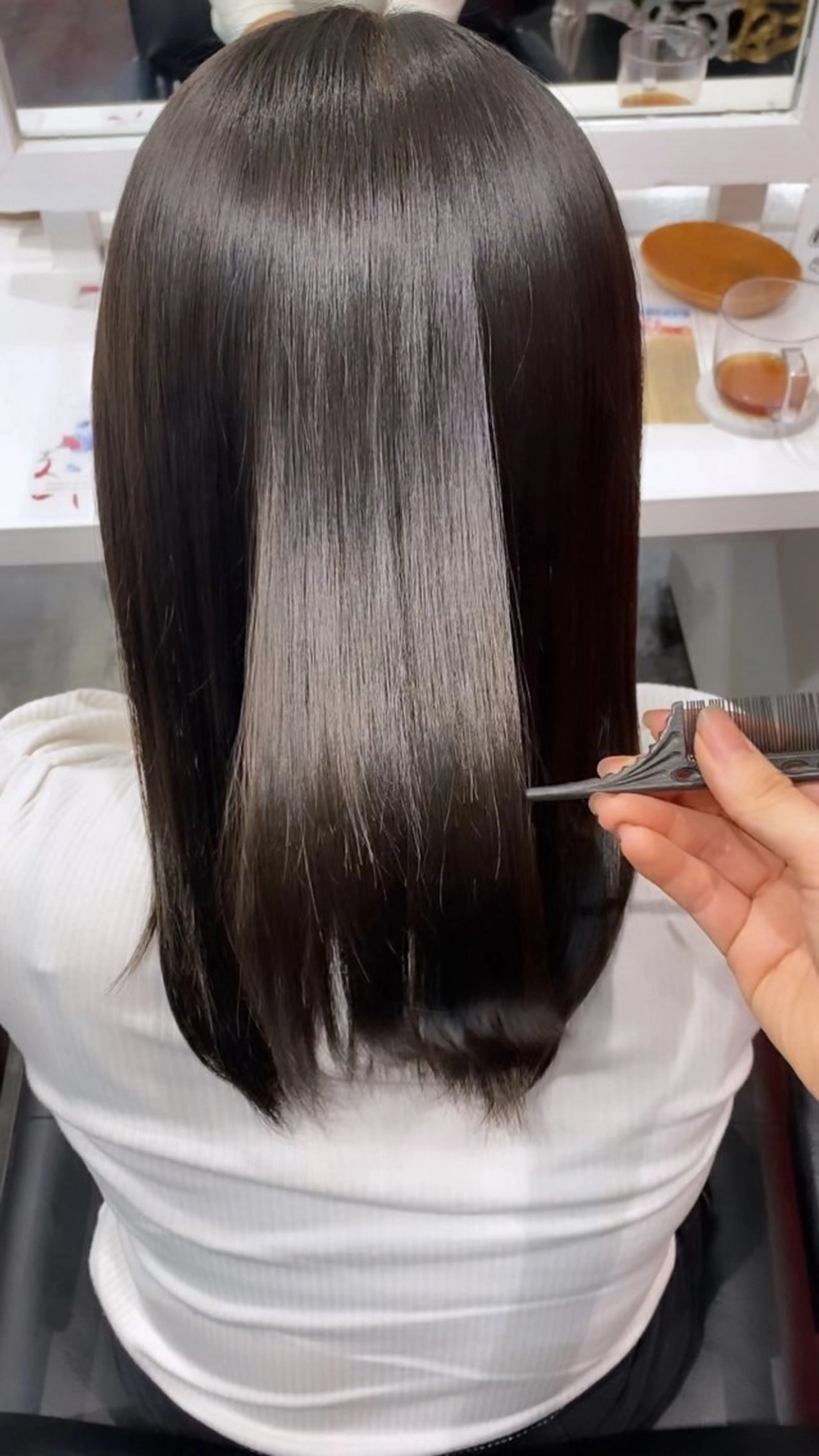 ミディアム カラー YURAGI🌿 SAKIのヘアスタイル