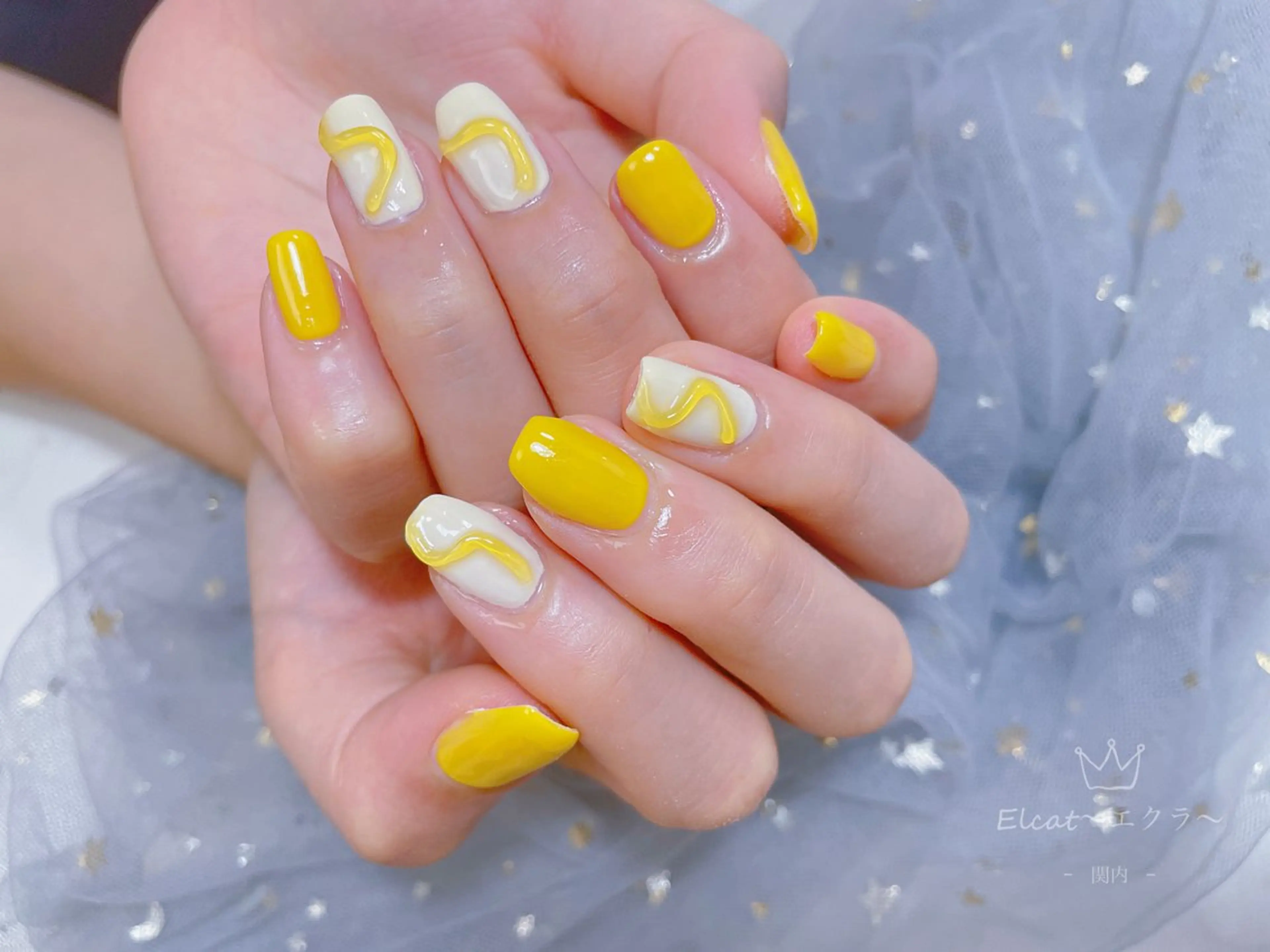 ネイル ハンドネイル ネイルサロンエクラ 🫧Shizukaのネイルデザイン