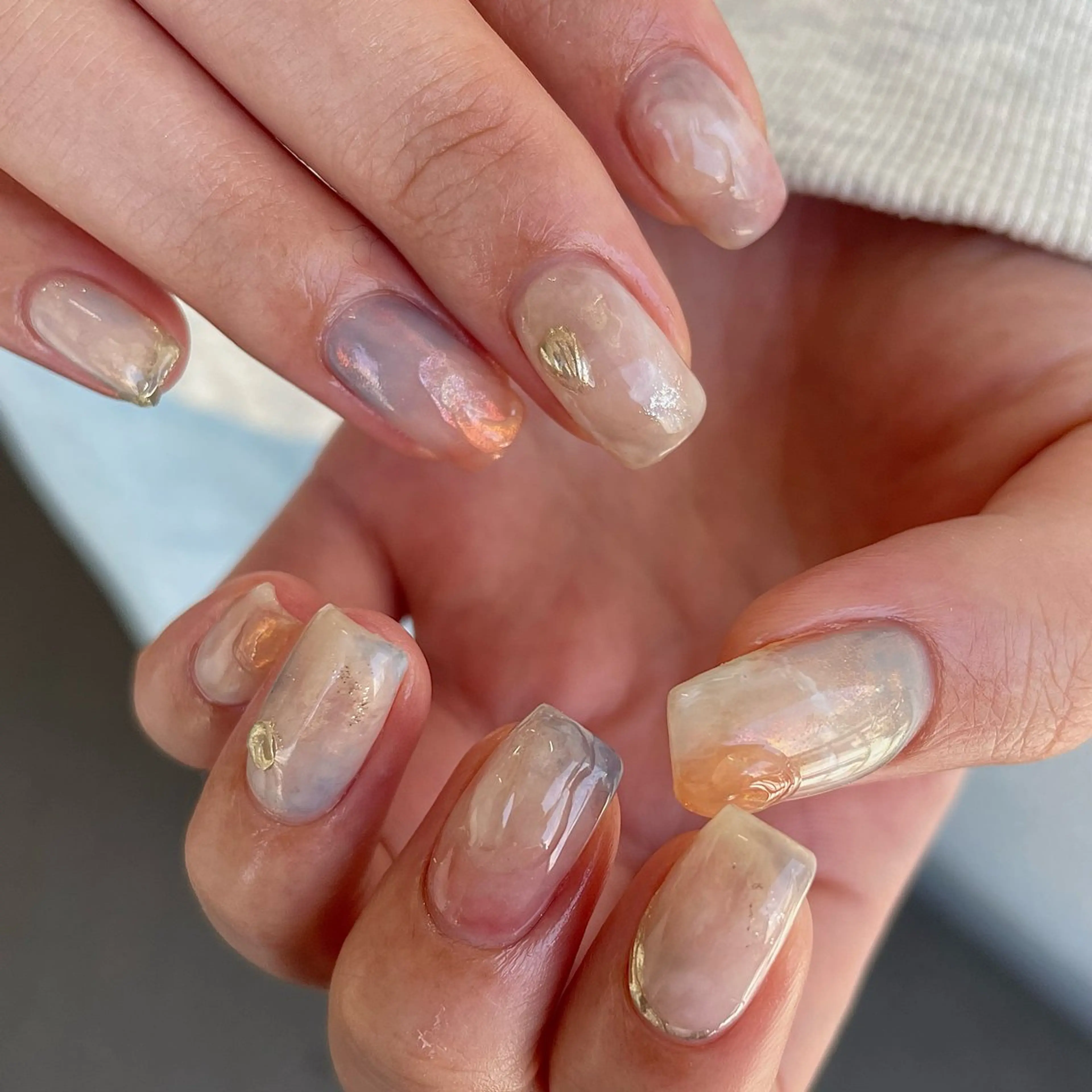 ネイル ハンドネイル カメレオン京橋🌻 草葉由佳のネイルデザイン