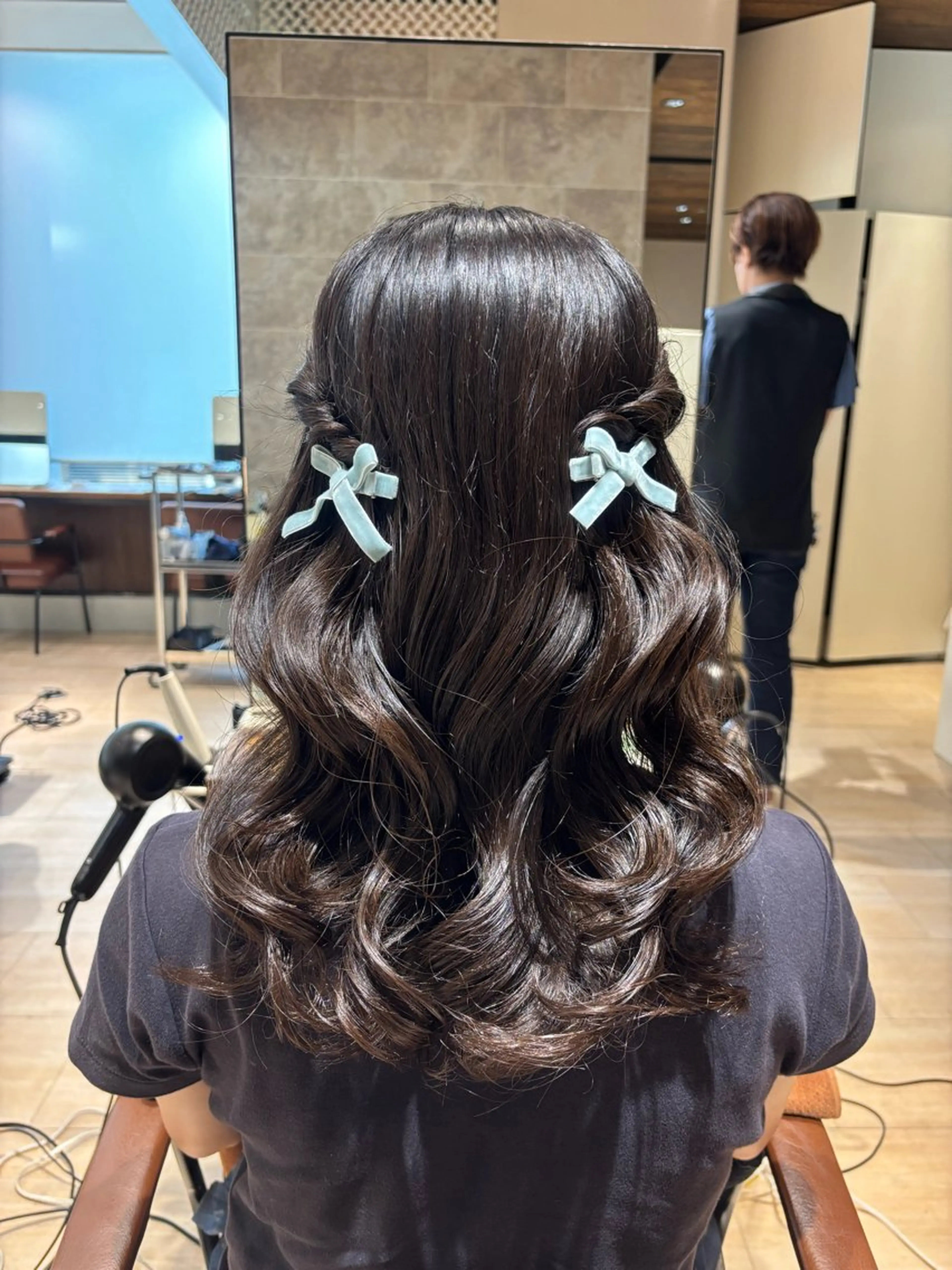 ロング ヘアセット 穂積 未優のヘアスタイル