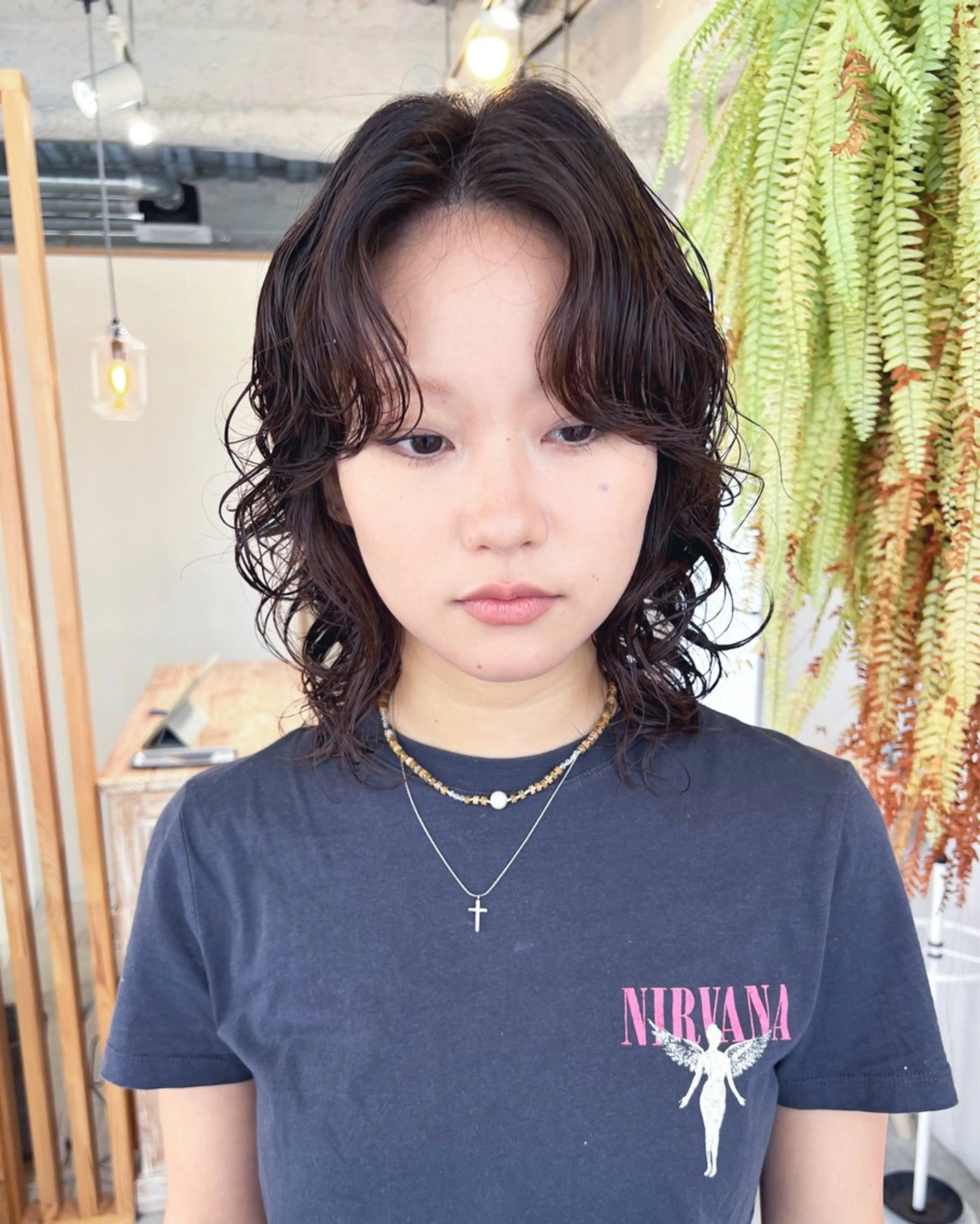 ミディアム ミディアムパーマ ウルフカット エトウリクシ パーマ美容師のヘアスタイル