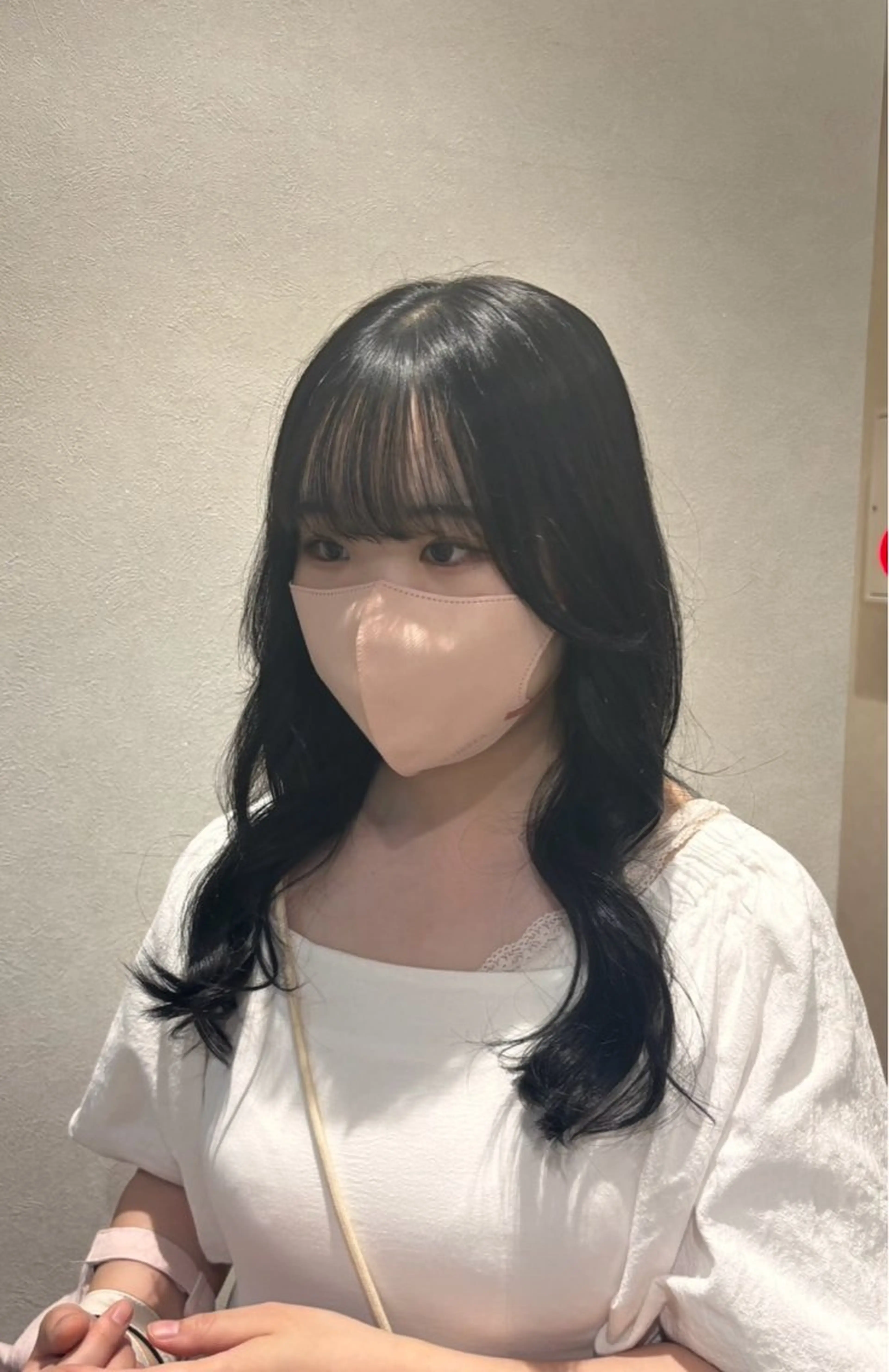 ミディアム カラー 黒髪 ブルーカラー ブルーブラック universe Mizuki🎀のヘアスタイル