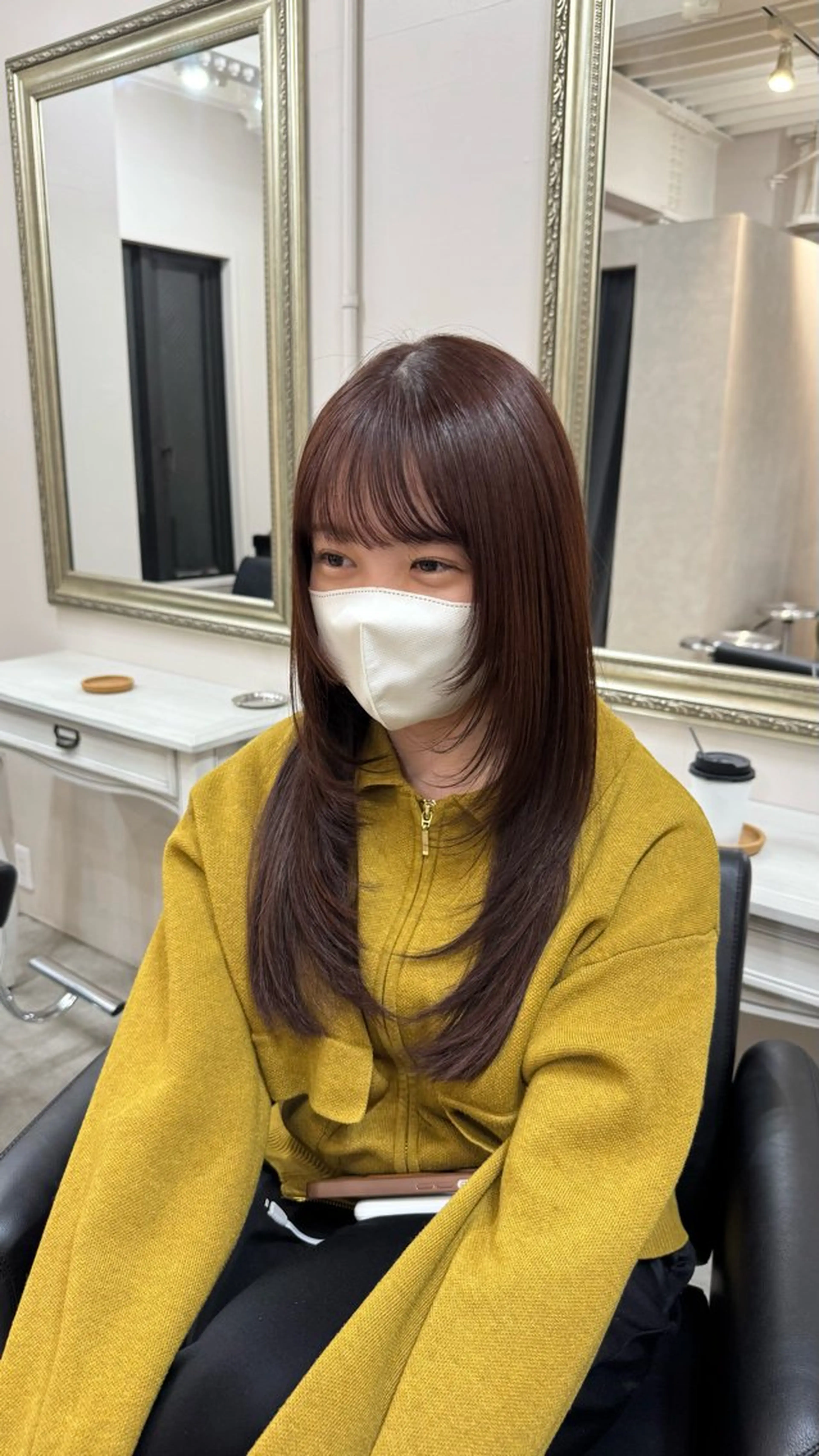 セミロング レイヤーカット カット ヘアカラー トリートメント reira/堀江/ 似合わせカットのヘアスタイル