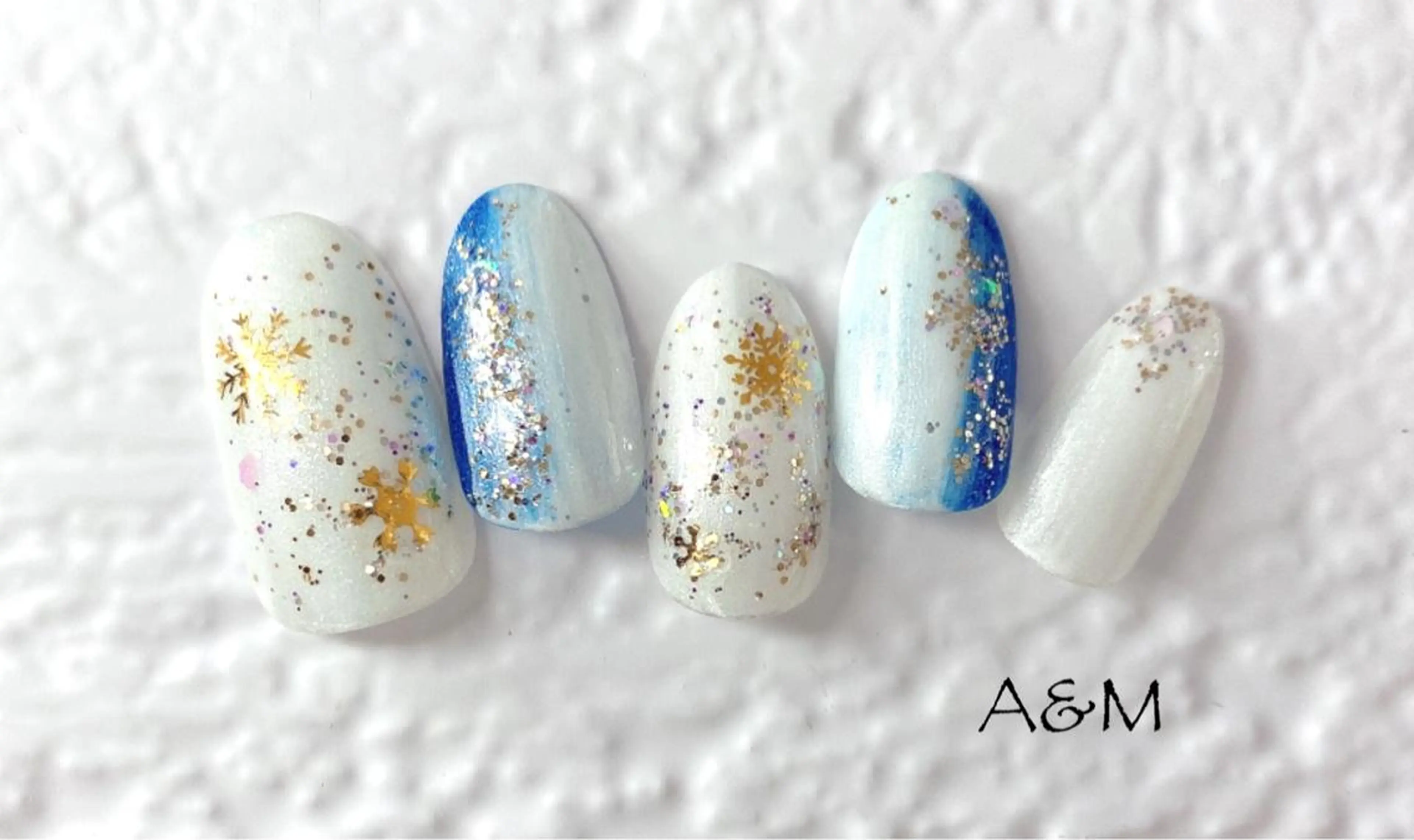 ネイル 冬ネイル クリスマス ハンドネイル 北村 麻美のネイルデザイン