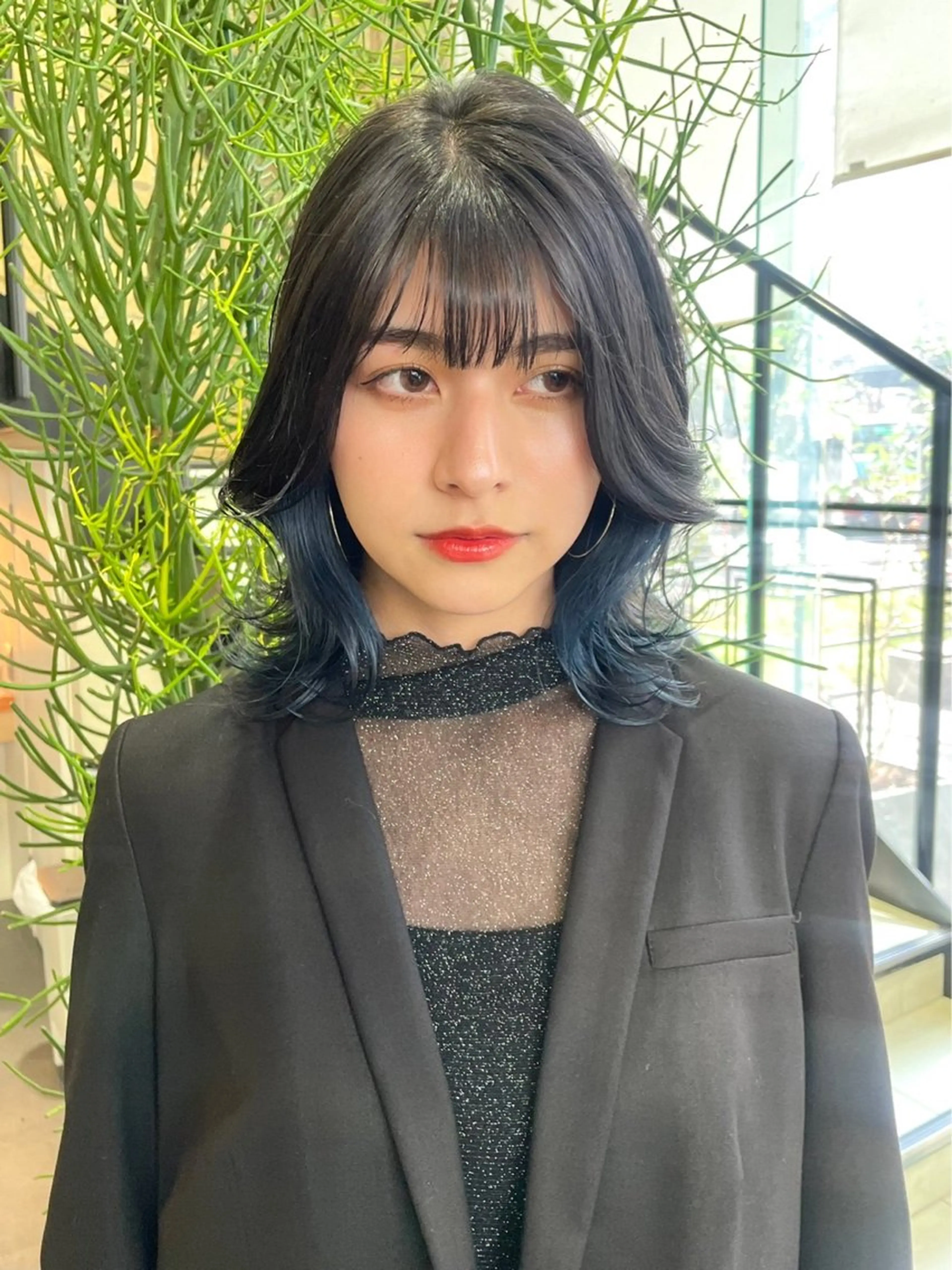 カラー ヘアカラー メンズパーマ/ メッシュ📍ﾕﾘのヘアスタイル